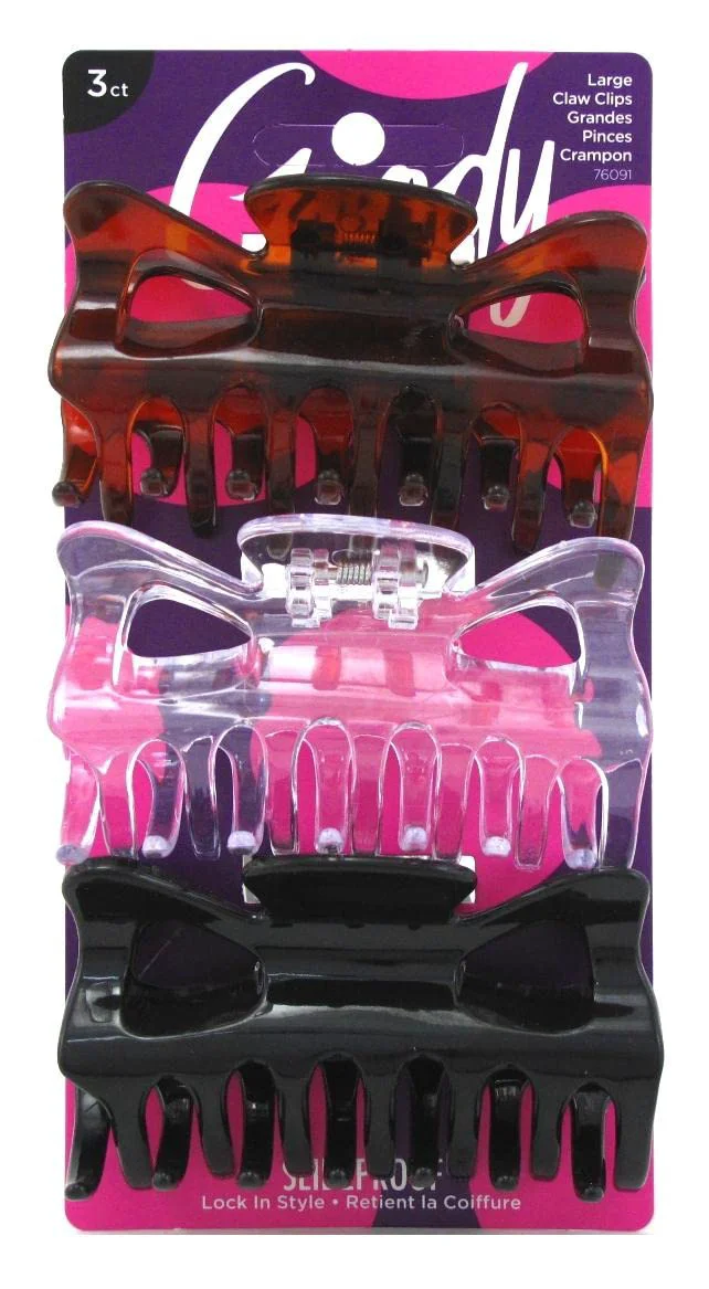 Detailed Goody Classics Spider Hair Claw 3 Count Pack of 3 High-Quality