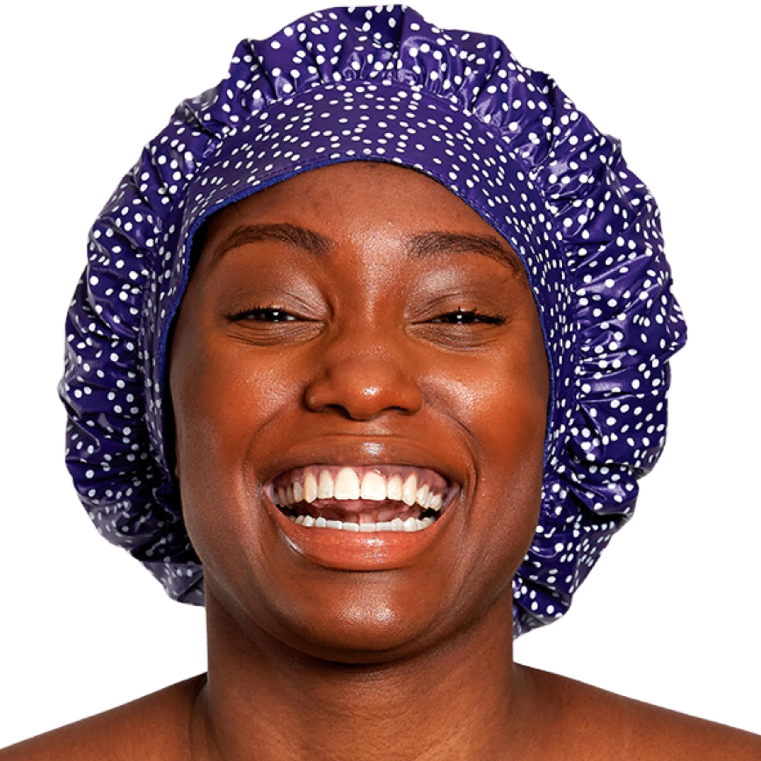 Carefully Designed TIARA Reusable Waterproof Shower Cap for Women - Large Shower Cap for Long Thick Hair Reversible Deep Conditioning Hair Cap Soft Terry Lined Elite