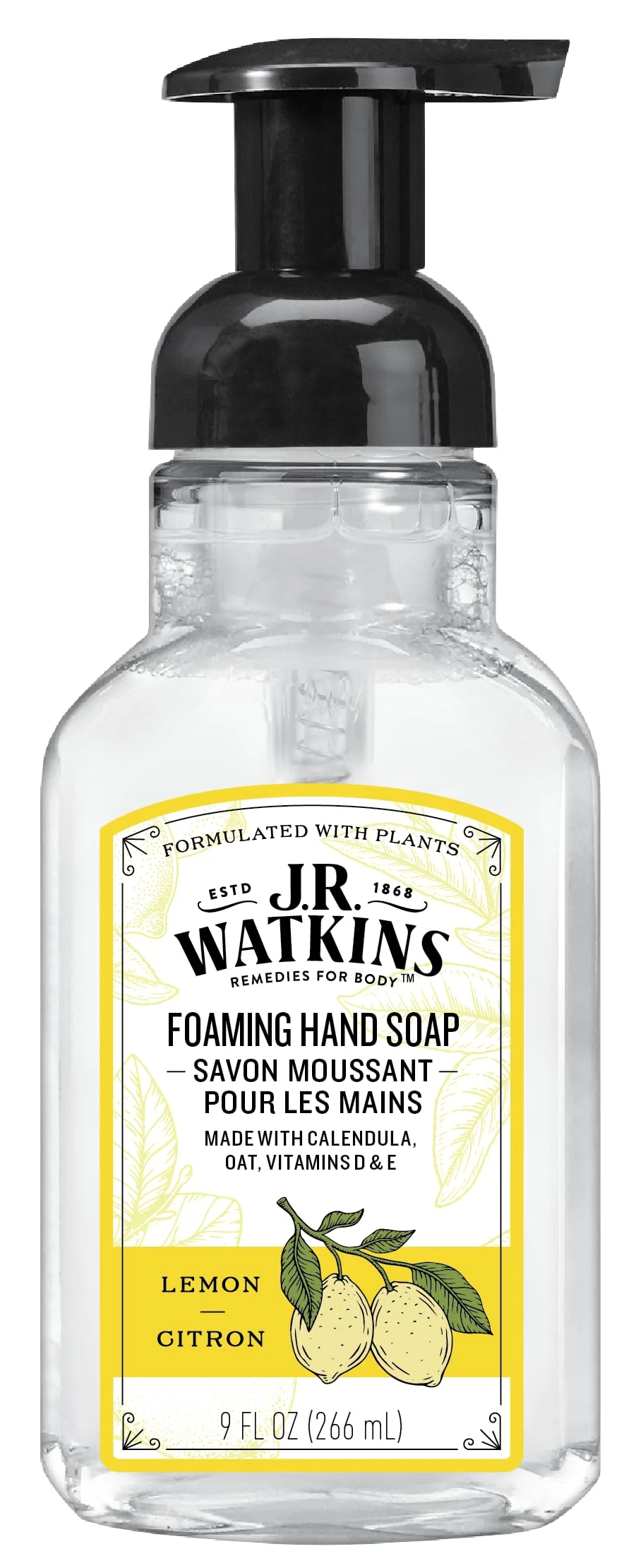 Advanced Watkins 20626 9 oz Lemon Scent Foaming Hand Soap Sustainable
