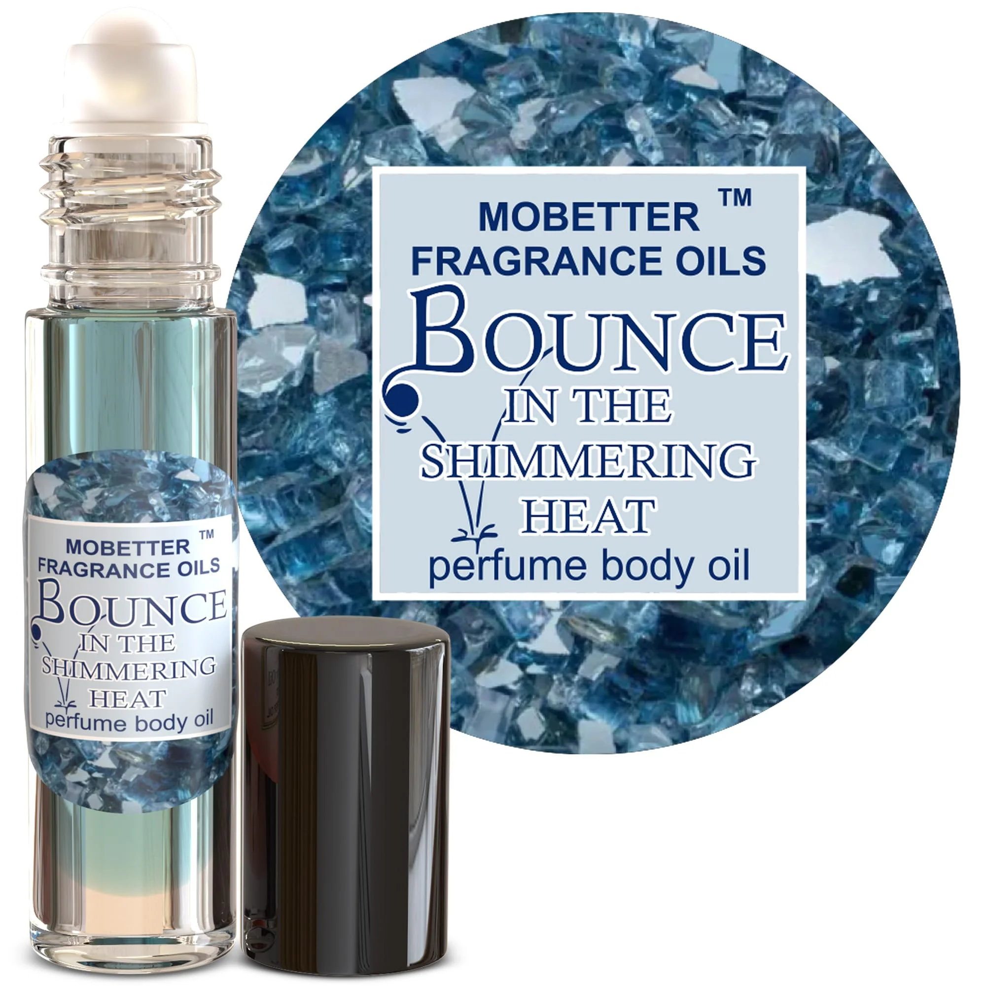 Breathable MOBETTER FRAGRANCE OILS Bounce in the Shimmering Heat Perfume Body Oil for Women Long-Lasting Alcohol- Roll-On Scent Pure Uncut Shimmering Top-Quality