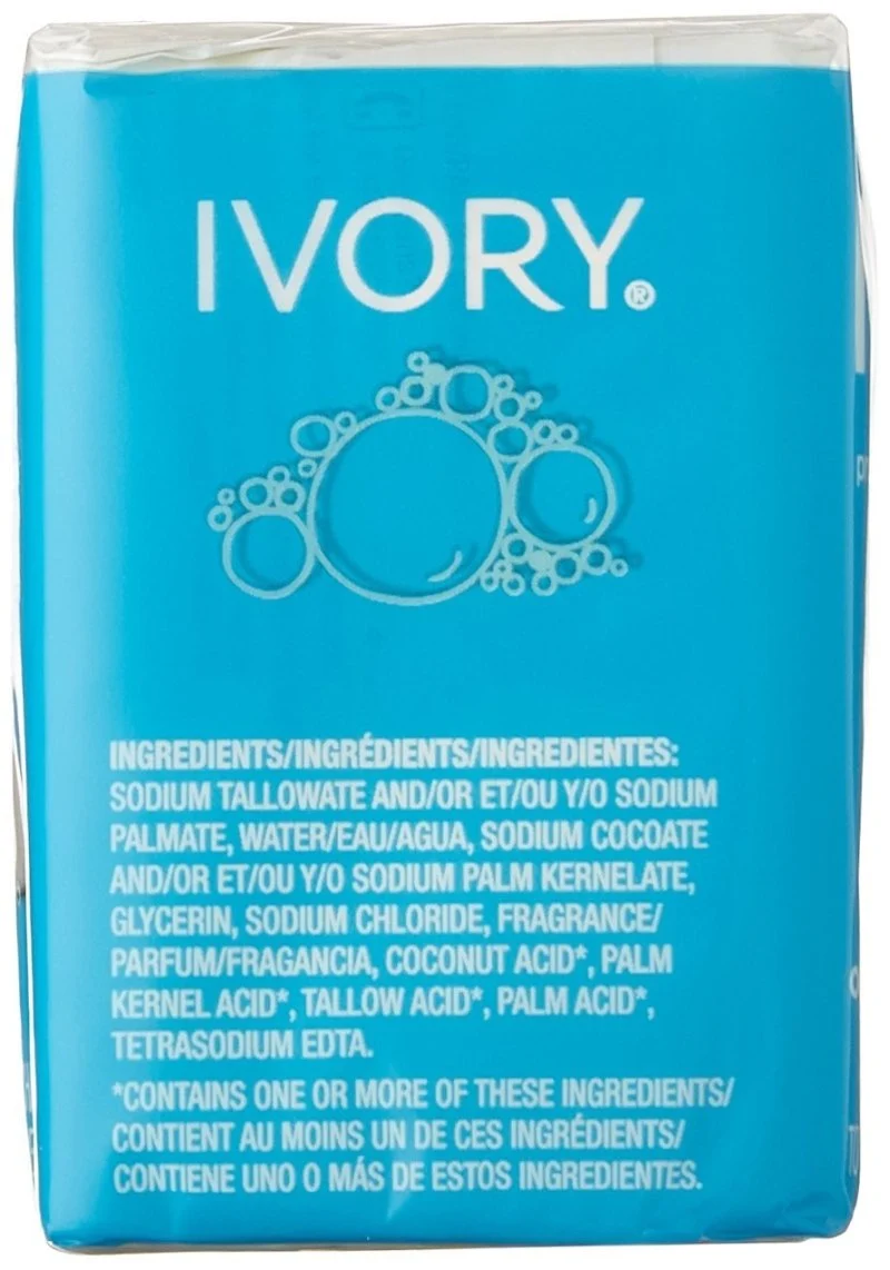 Verified Ivory Soap Simply Ivory 3 Bars 3.1 Ounce Each Value Pack of 24 Luxury