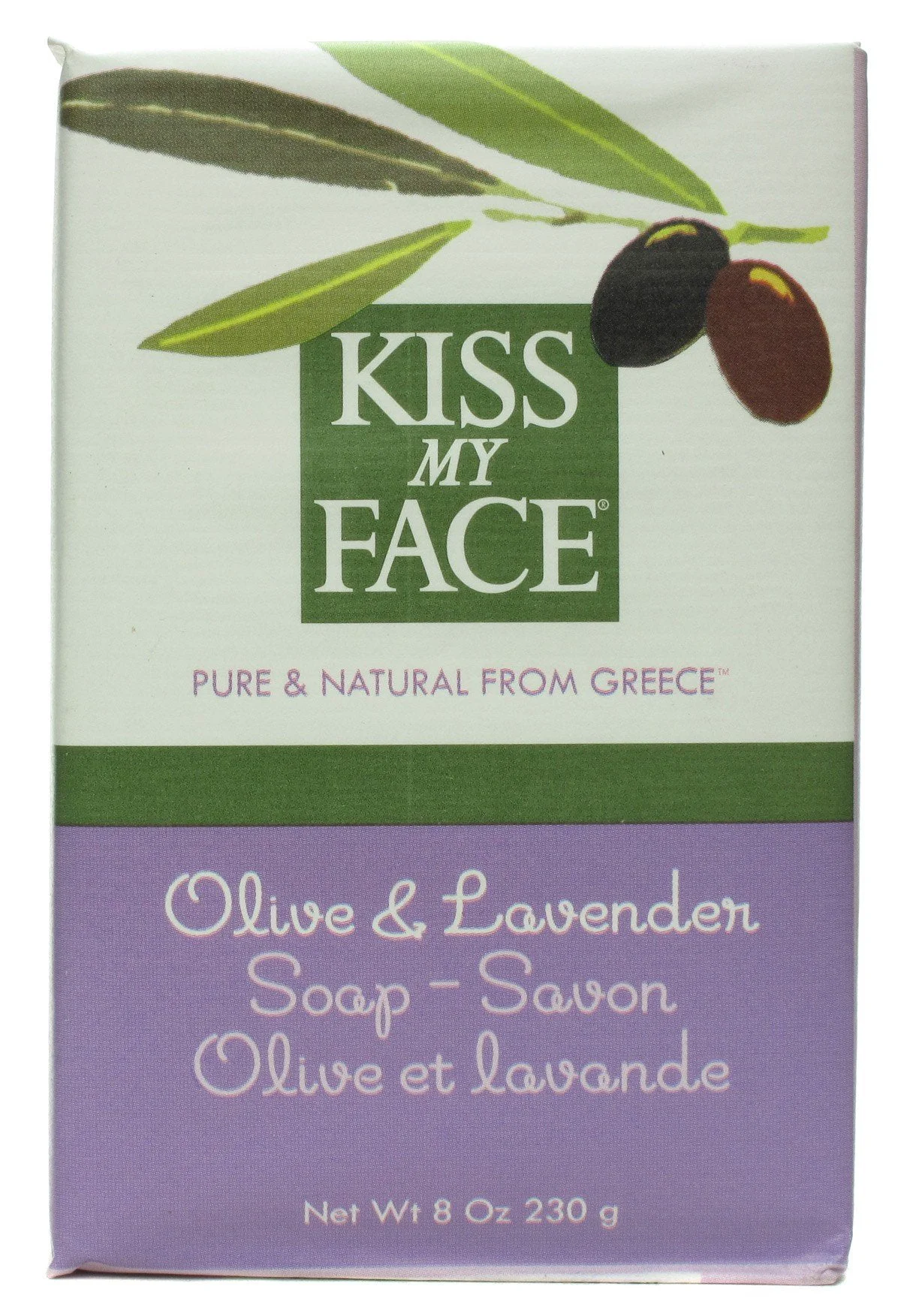 Top-Quality Kiss My Face Soap Bar Olive Lavender Lightweight
