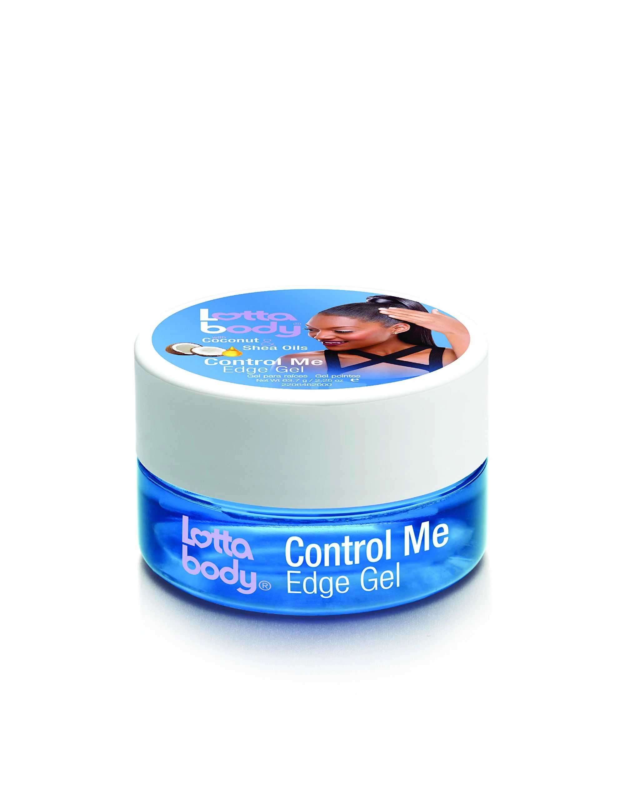 Contemporary Lotta Body Coconut Shea Oils Control Me Edge Gel 2.25 Ounce Functional
