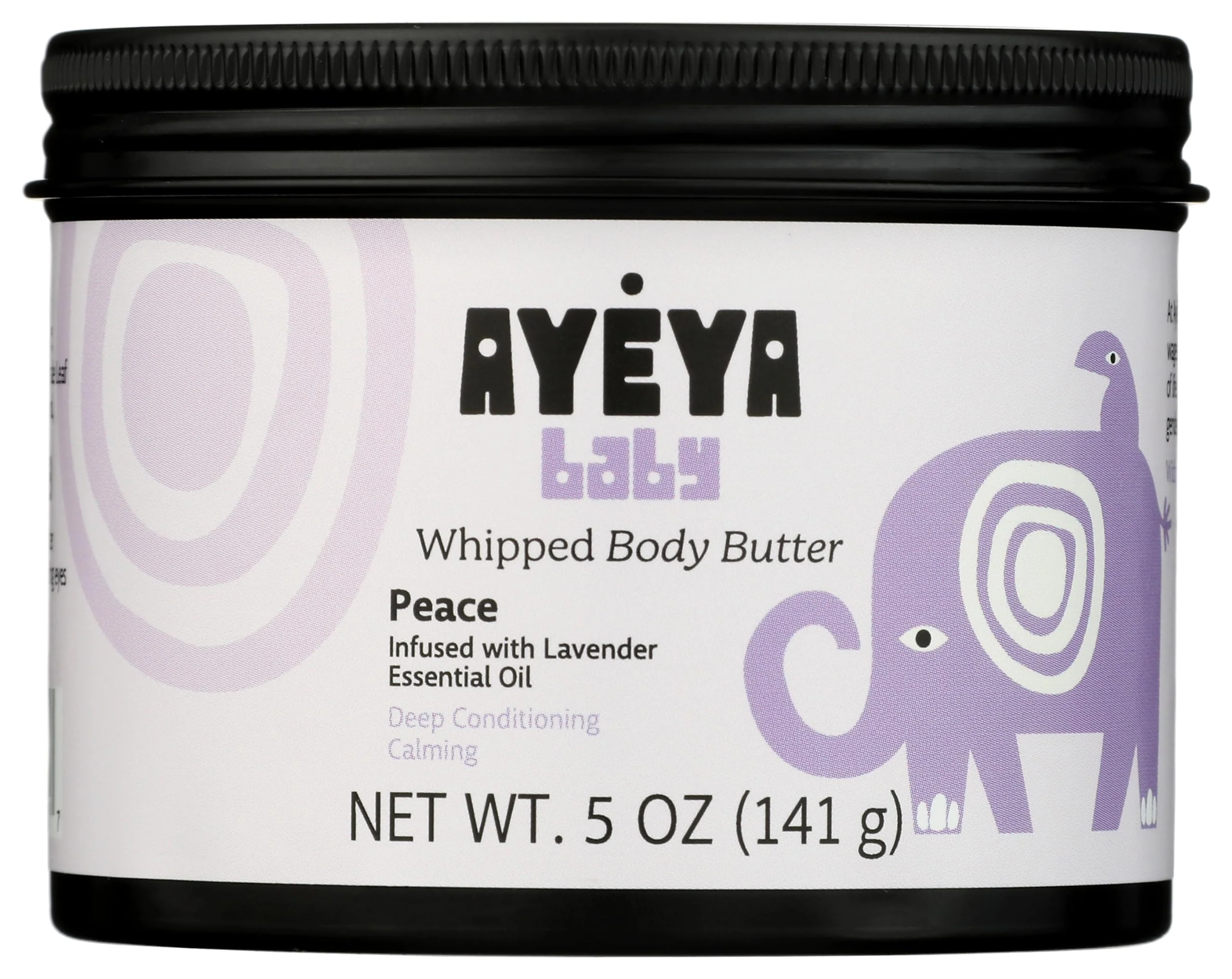 Advanced AYÉYA Baby Body Butter - Lavender Comfrey Infused Moisturizer with Fair Trade Shea Coconut Oil Calming Bedtime Cream for Newborns Toddlers Green