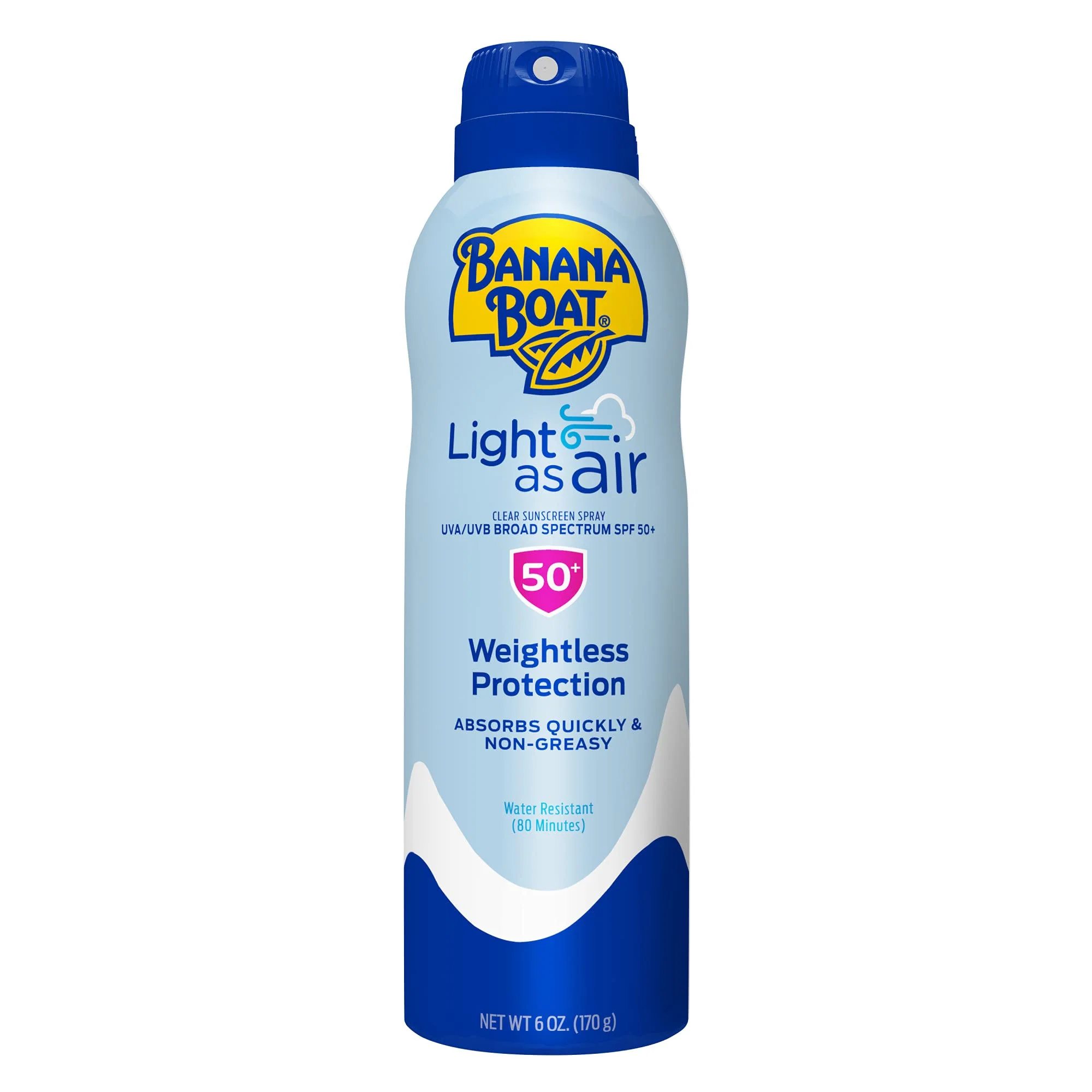 Authentic Banana Boat Spf 50 Light As Air 6 Ounce Spray Pack of 3 Specialty