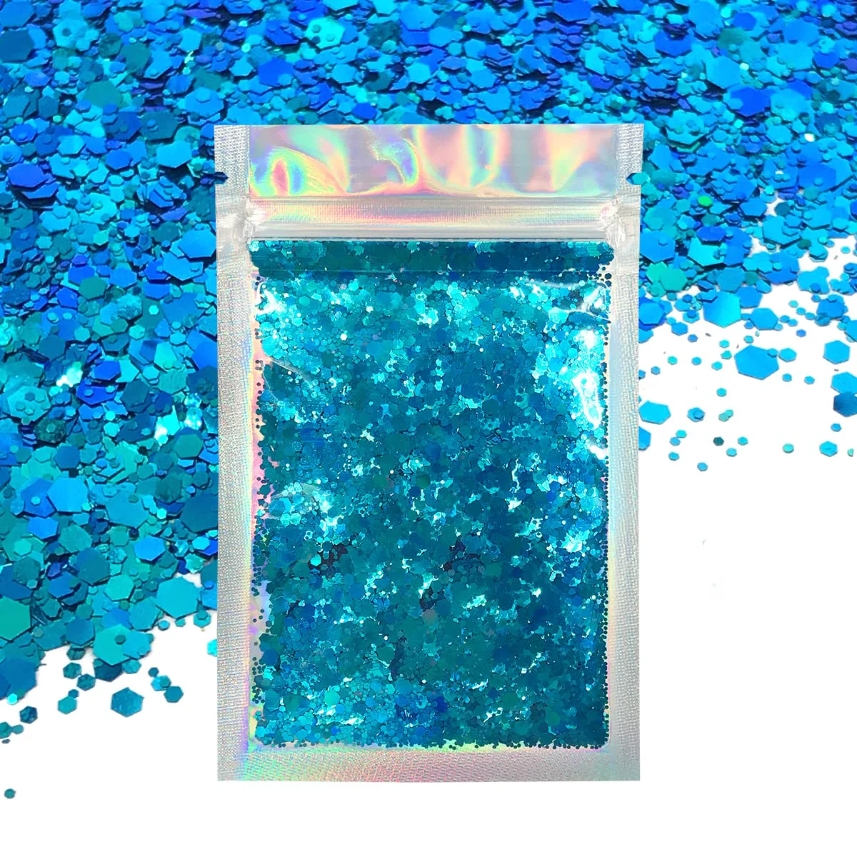 Carefully Designed Blue Face Body Glitter - Cosmetic Grade Chunky Glitter - Color Shift - Uses Include Festivals Raves Face Body Nails Resin Arts Crafts Reliable