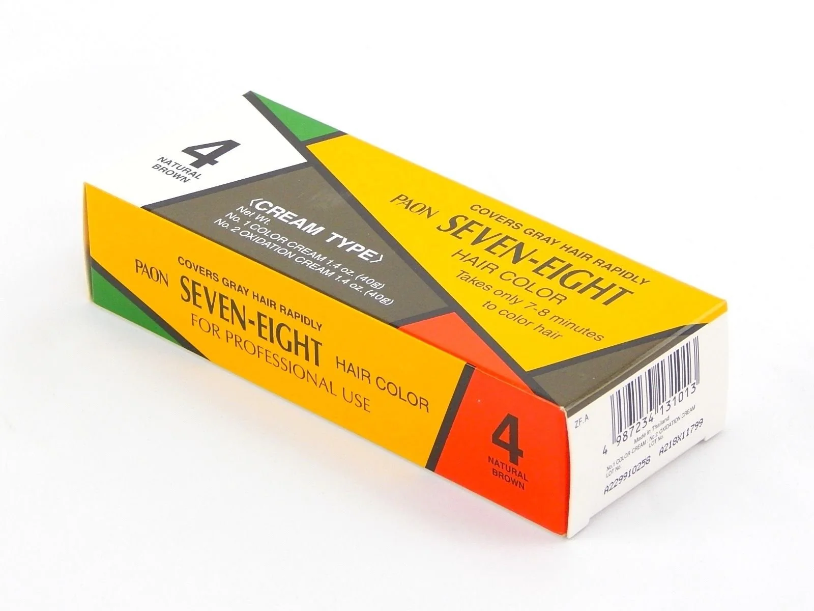 World-Class PAON SEVEN-EIGHT CREAM TYPE HAIR COLOR NATURAL BROWN 4 by Beauty Headquarters Fine Crafted