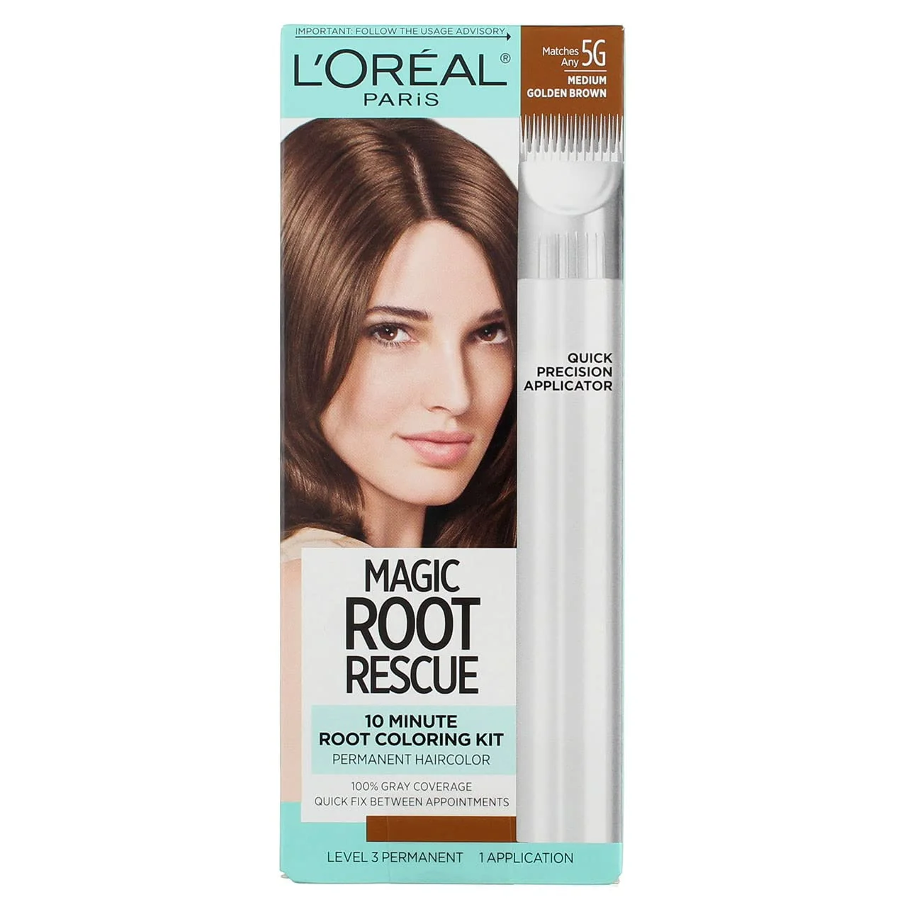 Detailed Permanent Hair Color Level 3 Medium Golden Brown Shade 5G 1 ea Pack of 3 Smooth