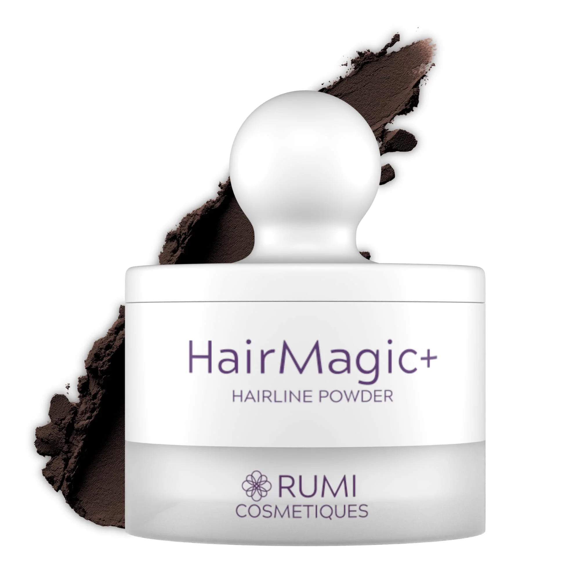 User-Friendly Rumi Cosmetiques Hair Root Touch Up Powder for Mature Women - Instant Gray Hair Coverage Hairline Filler - Water-Resistant Natural Finish World-Class