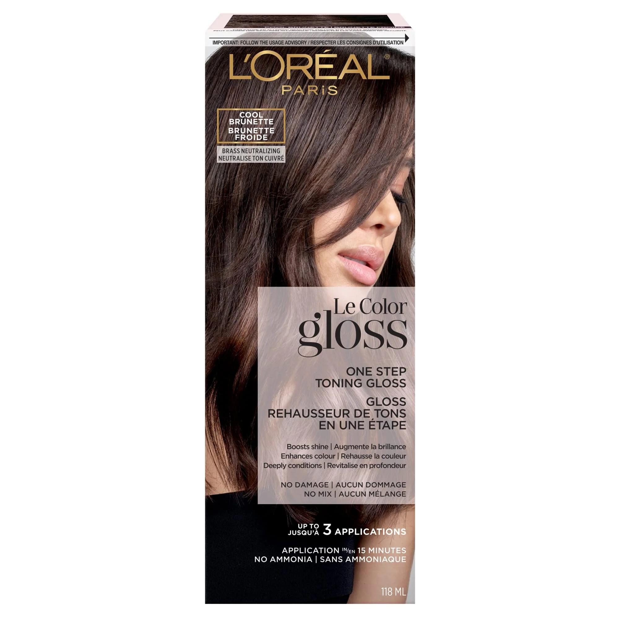 Trusted L'O Paris Le Color One Step Toning Hair Gloss Cool Brunette 4 Ounce Reliable