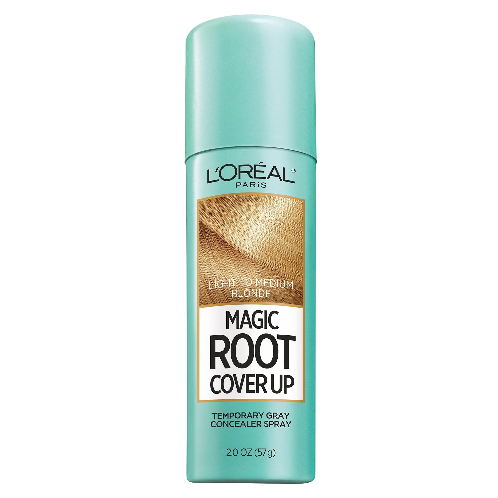 Authentic L'O Paris Root Cover Up Gray Concealer Spray Light to Medium Blonde 2 oz. Packaging May Vary Expertly Made