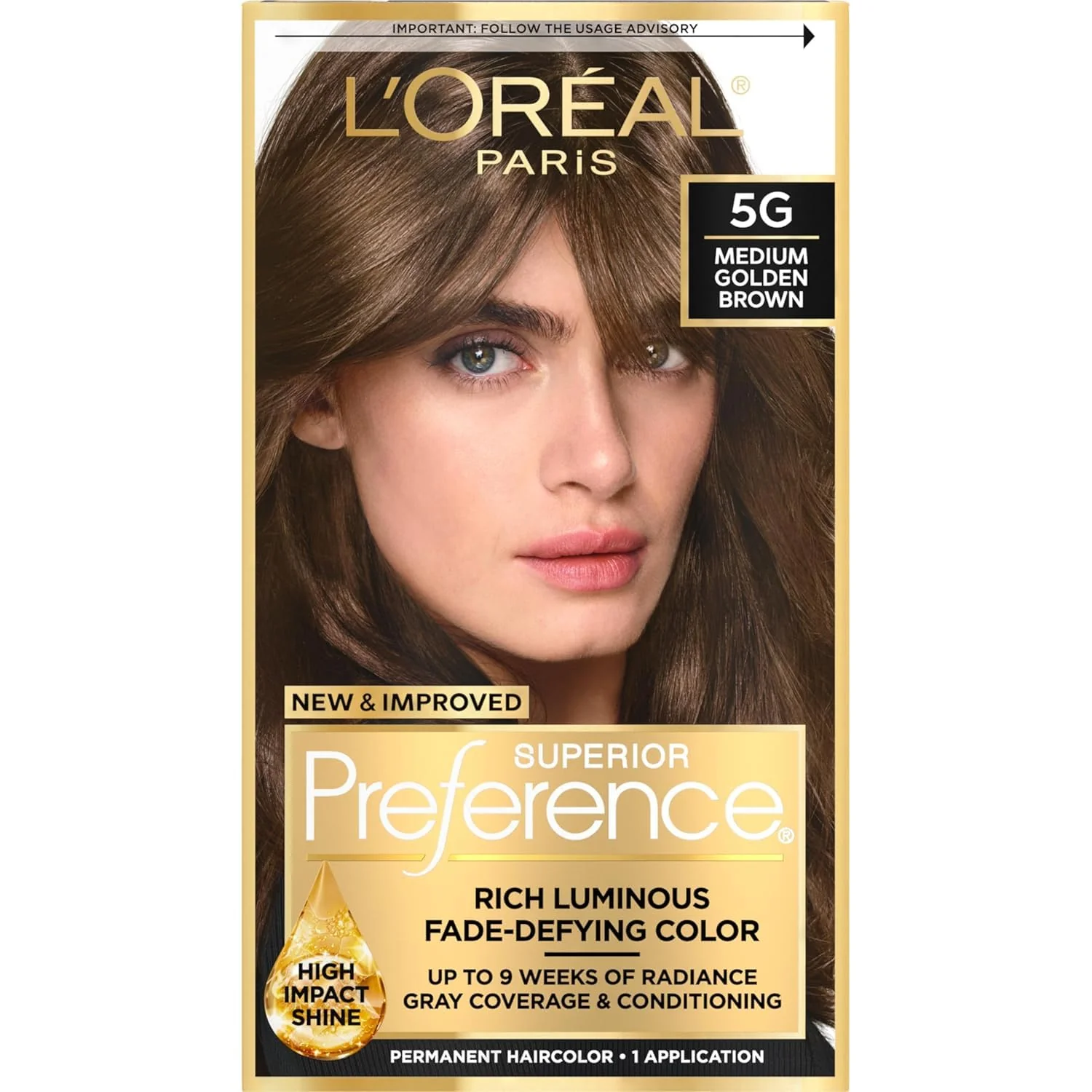 Advanced L O ParisSuperior Preference - 5G Medium Golden Brown Warmer 1 Each Fine