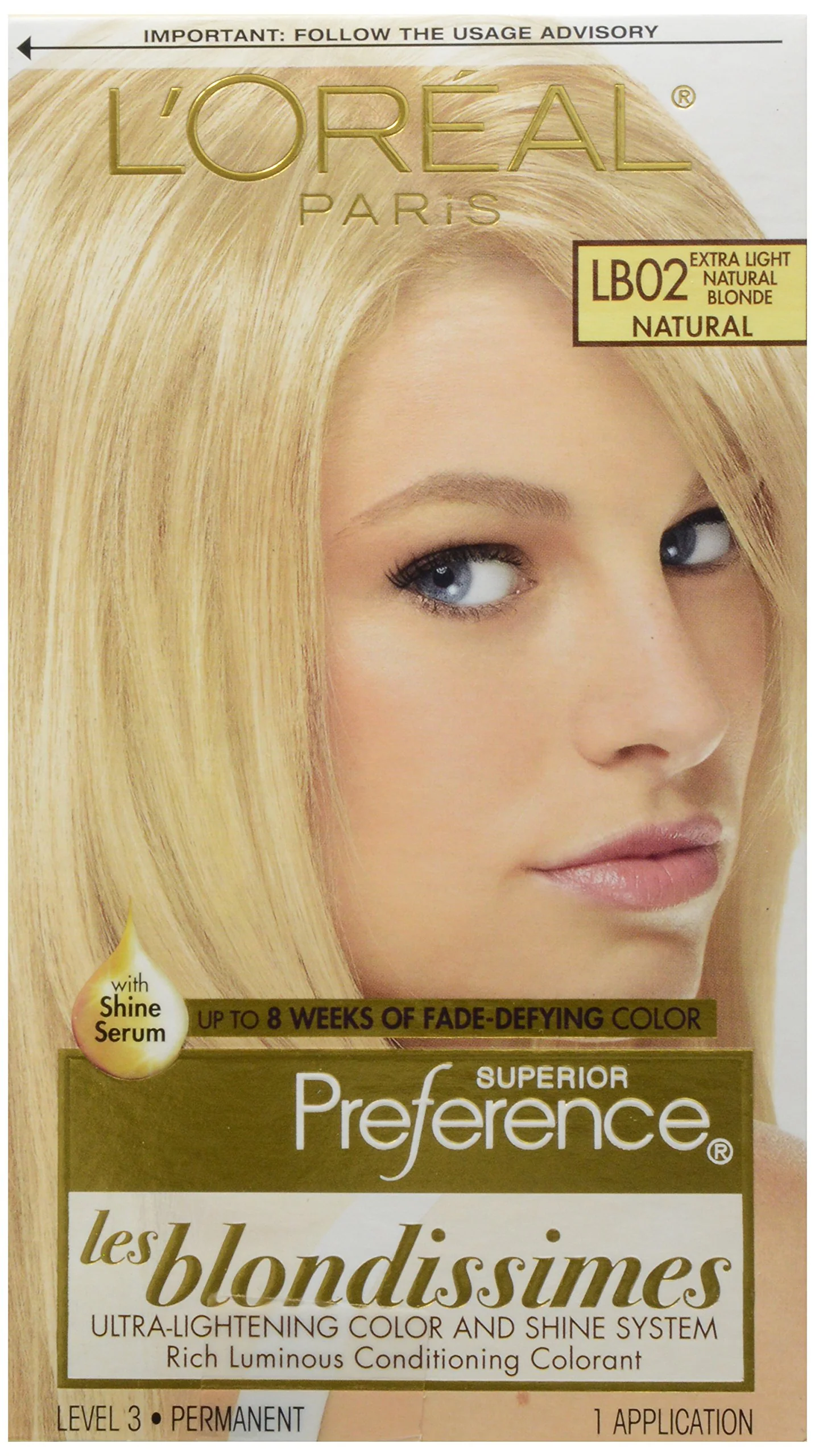 Authentic L O ParisSuperior Preference Les Blondissimes LB02 Extra Light Natural Blonde Natural 1 ea Functional
