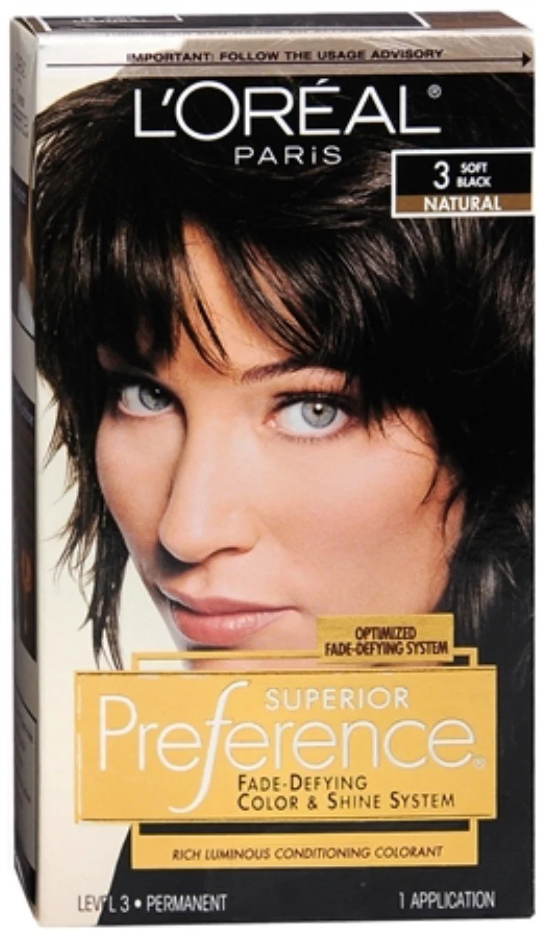 Practical L O ParisSuperior Preference Fade-Resistant Conditioning Colorant Level 3 Permanent Soft Black Natural 3 Pack of 3 Certified