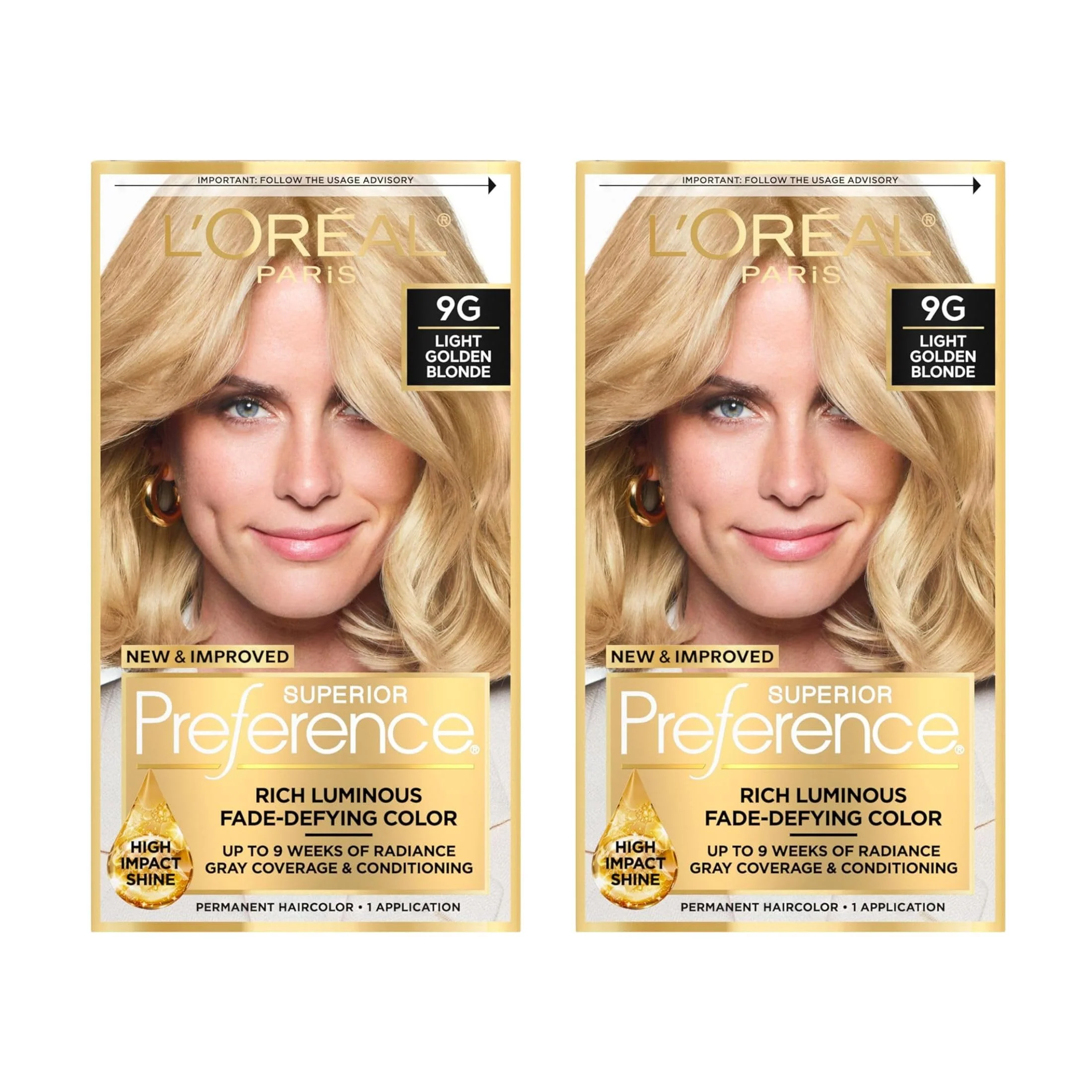 Top-Quality L O ParisSuperior Preference - 9G Light Golden Blonde 1 Each Pack of 2 Specialty