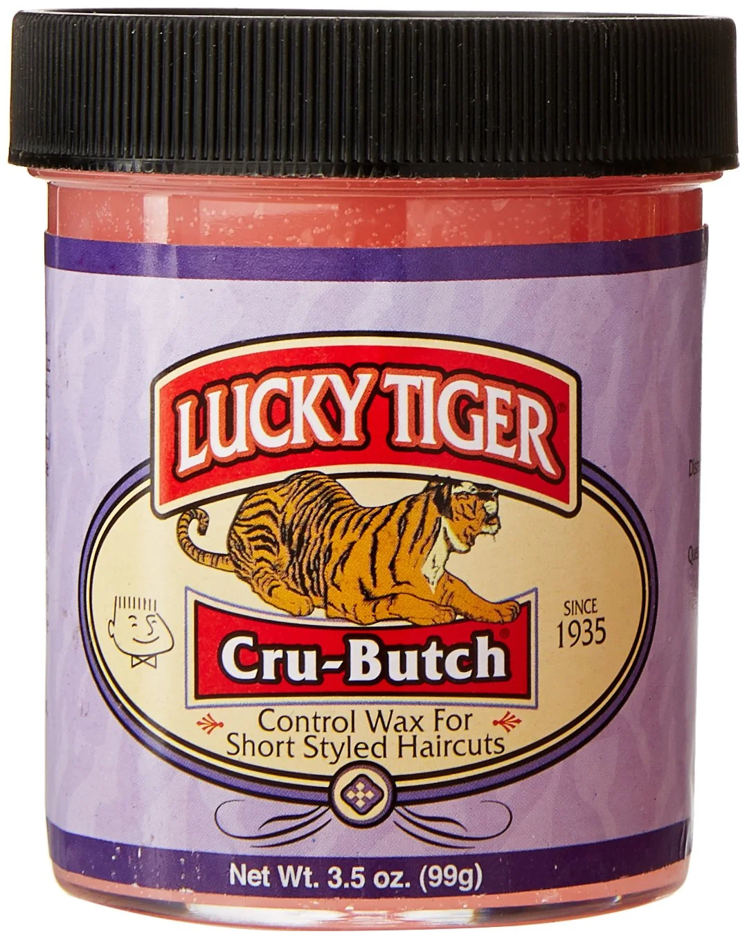 Versatile Lucky Tiger Cru-Butch Control Wax 3.5 oz - Premium Hair Styling Wax for Crew Cuts Buzz Cuts Short Hairstyles - Strong Hold Matte Finish Green