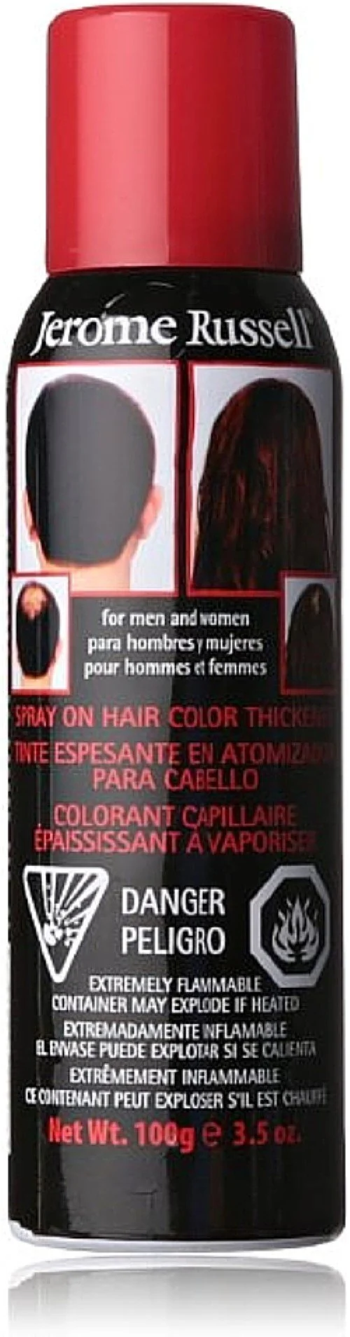Crafted Jerome Russell Hair Color Thickener for Thinning Hair Black 3.5 oz Pack of 4 Versatile