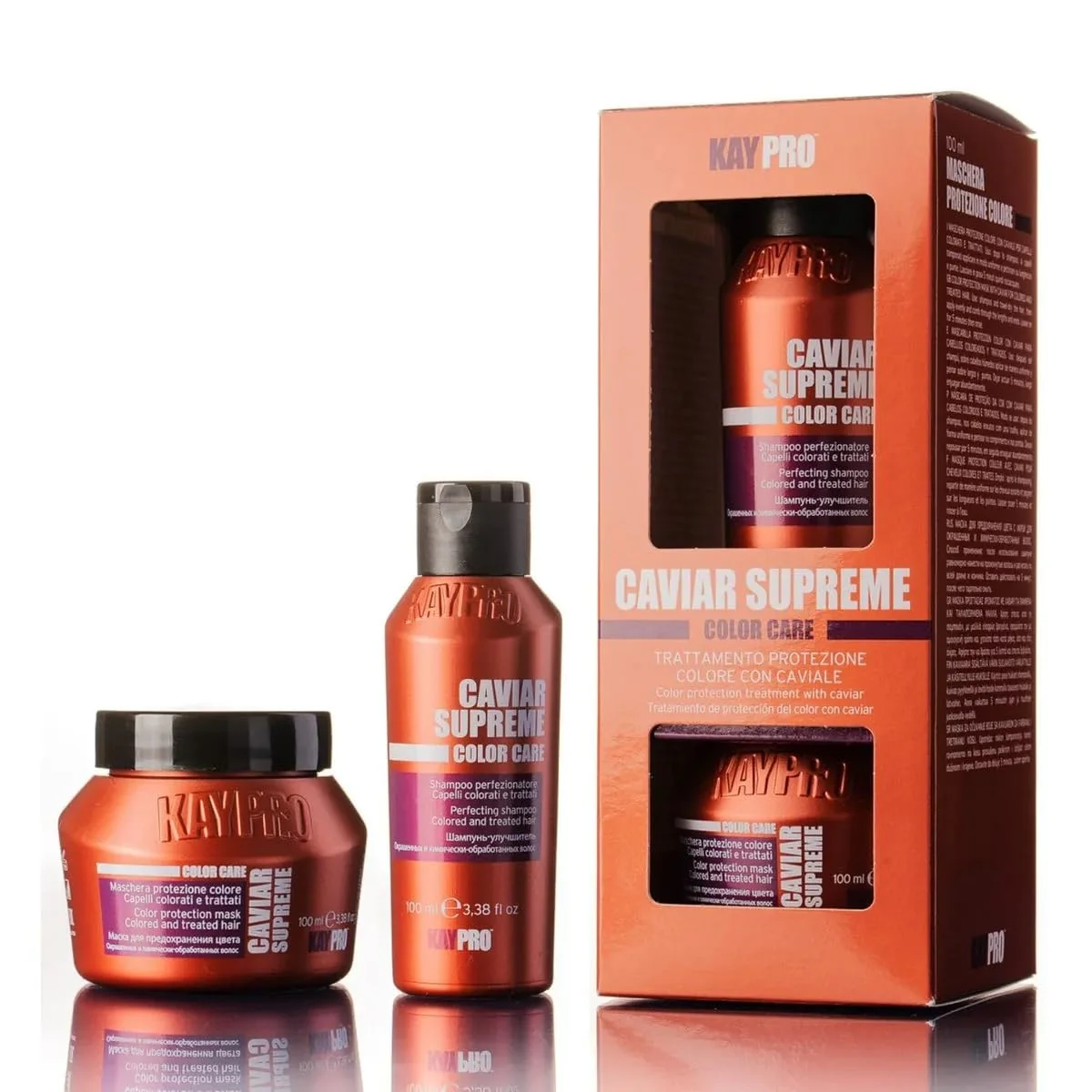 Casual KAYPRO Caviar Mini Kit - Shampoo Mask 2x100ml . Clear Authentic