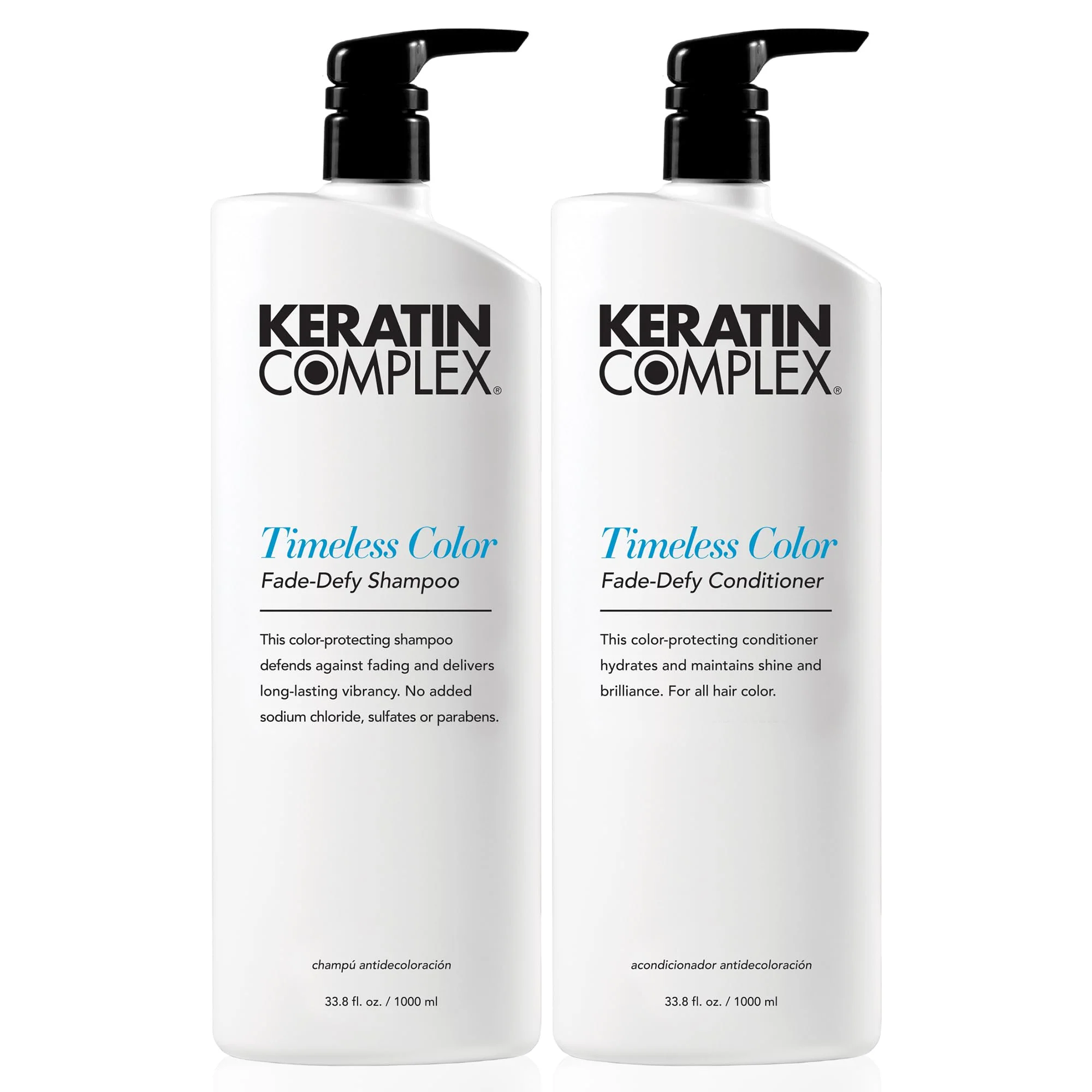 User-Friendly Keratin Complex - Timeless Color Fade Shampoo Conditioner Duo - 33.8 fl oz Each Fashionable