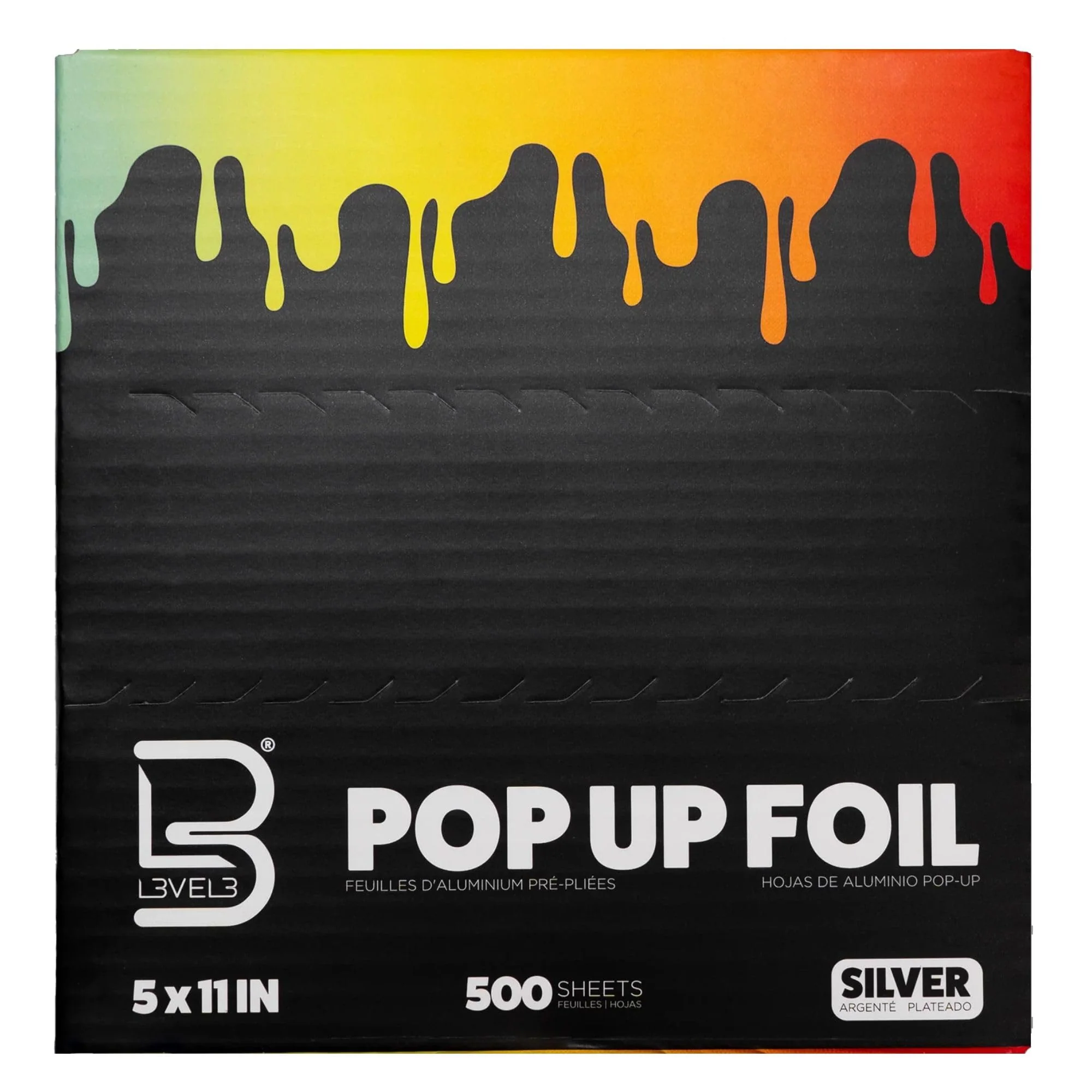 Unique Level 3 Pop Up Foil - Effortless Hair Coloring - Secure Grip - 5 x 10.75 - 500 Aluminum Sheets Luxury