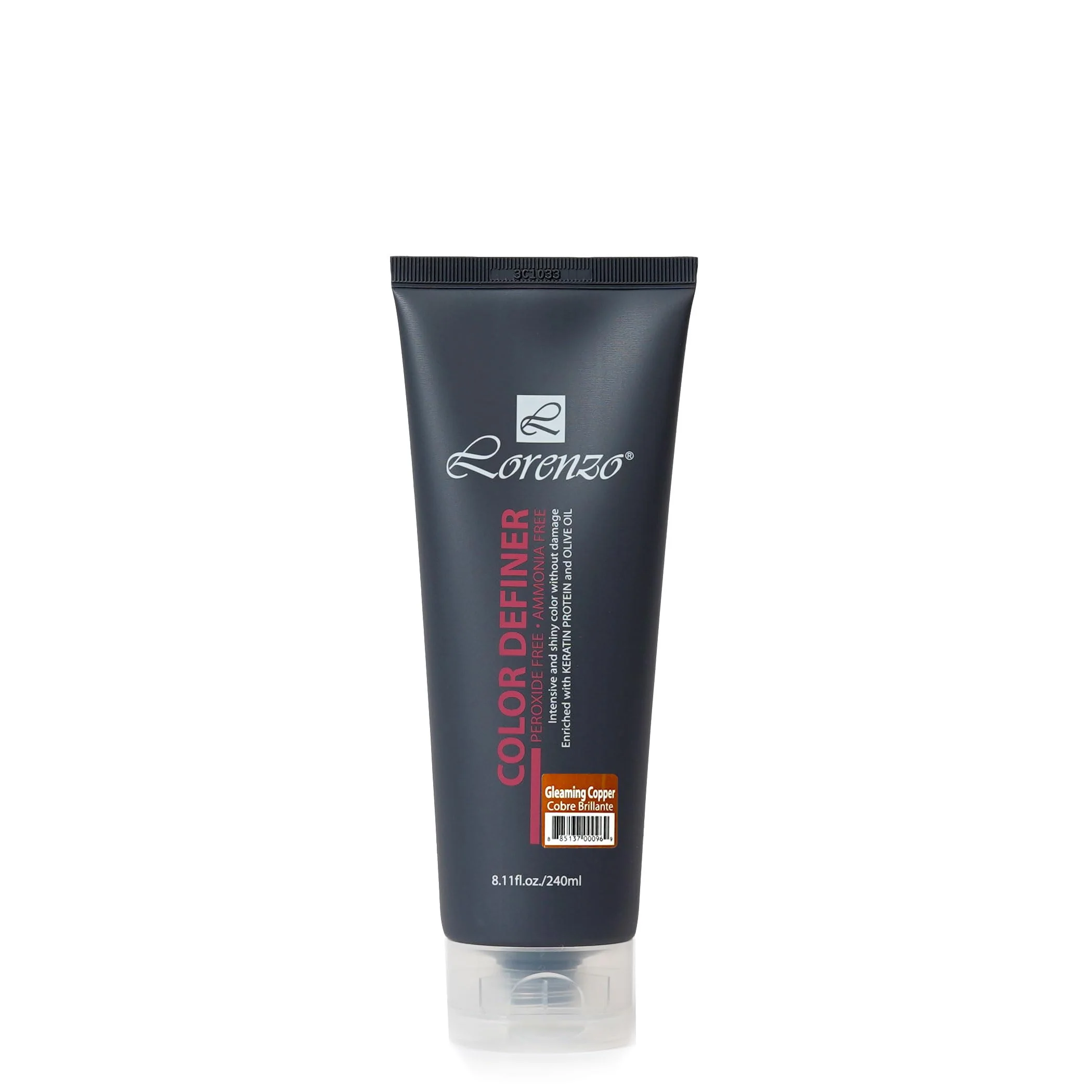 Eco-Friendly L Lorenzo Color Definer Cellophane 8.11fl.oz 240ml Peroxide Ammonia Glossy hair Brilliant color without Damaged Hair Stain Remover Inside Enhanced