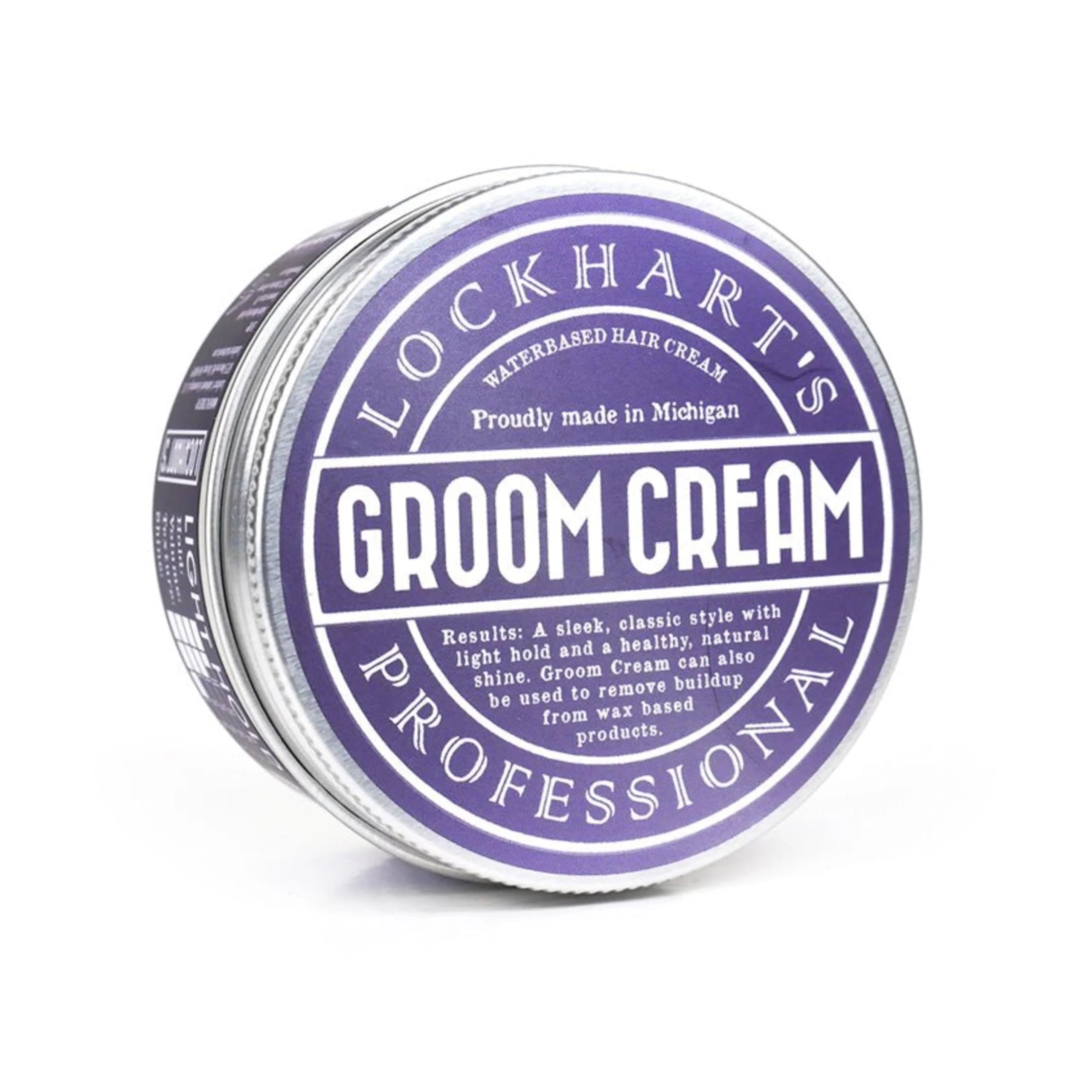 User-Friendly Lockhart s Professional Groom Cream - Multi-Use Hair Beard Skin Cream - Light Hold Natural High Shine - Degreases Pomade Buildup Conditions Fashionable