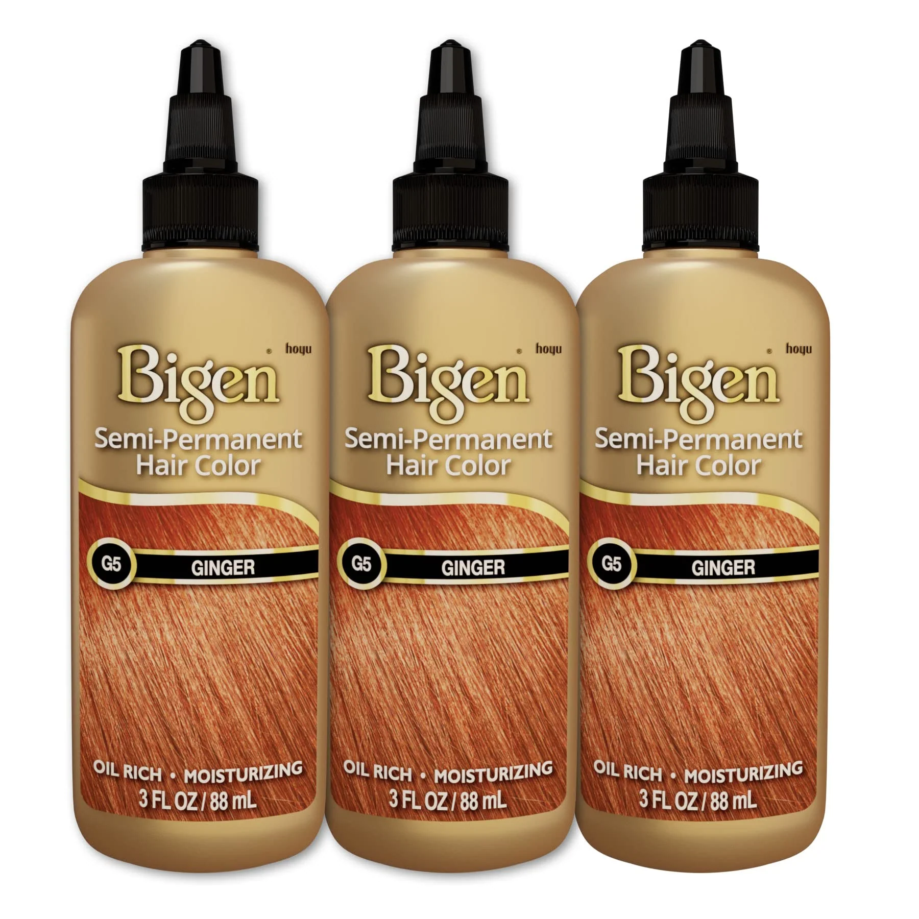 Elite G5 Ginger Bigen Semi Permanent Hair Color 3 Pack Fashionable