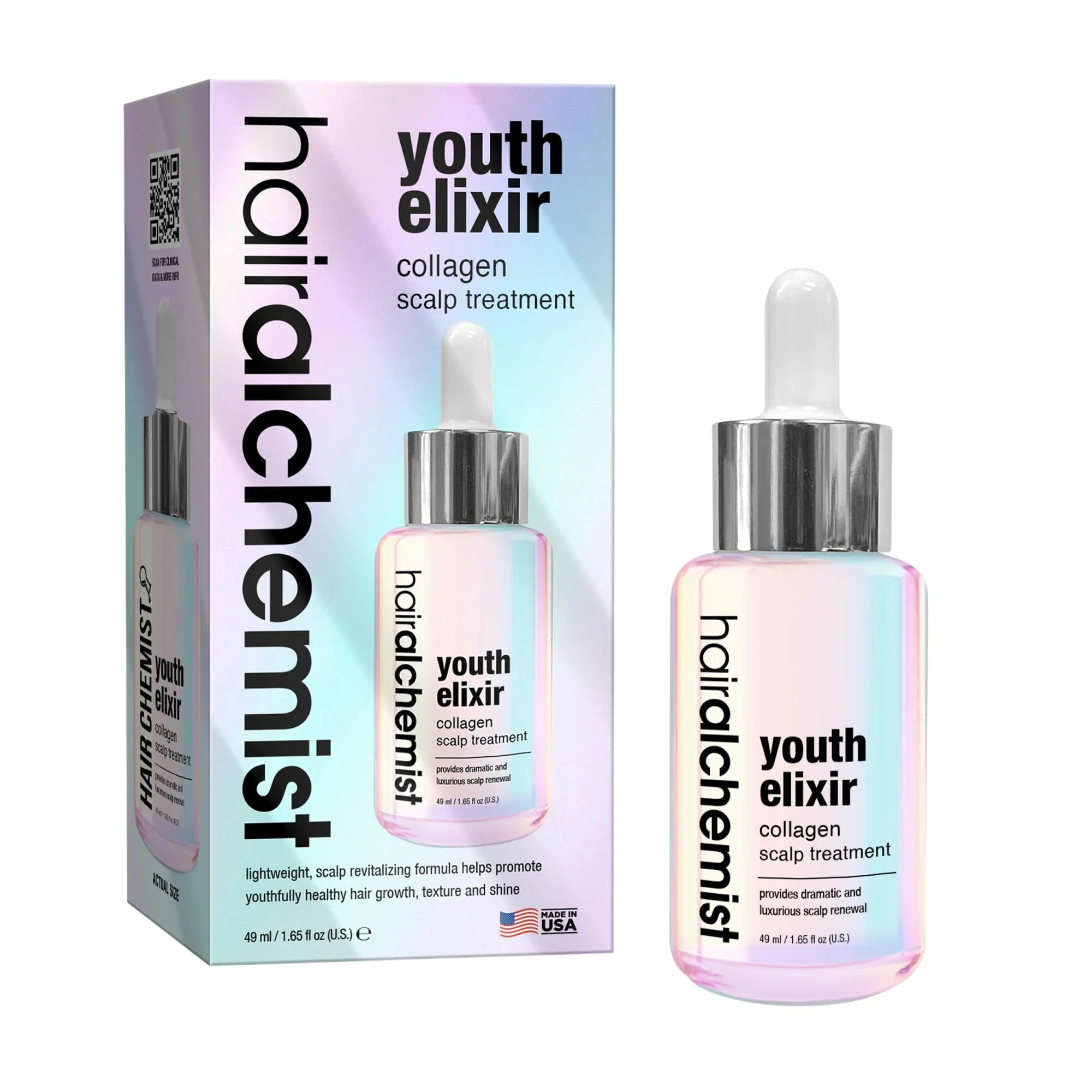 Carefully Designed Hair Alchemist Youth Elixir Collagen Scalp Treatment 1.65 oz. for Youthfully Healthy Hair Growth Texture and Shine Lightweight Scalp Revitalizing Innovative
