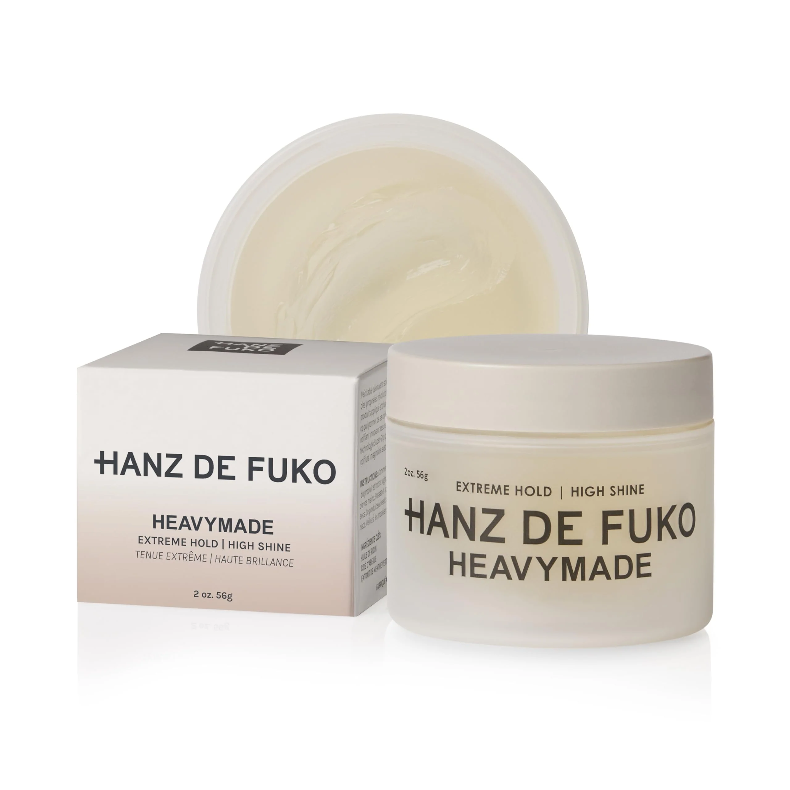 Casual Hanz de Fuko Heavymade - Premium Men s Hair Styling Pomade for an Extreme Hold High Shine Finish - Water-Based Humidity-Resistant Styler Consistent