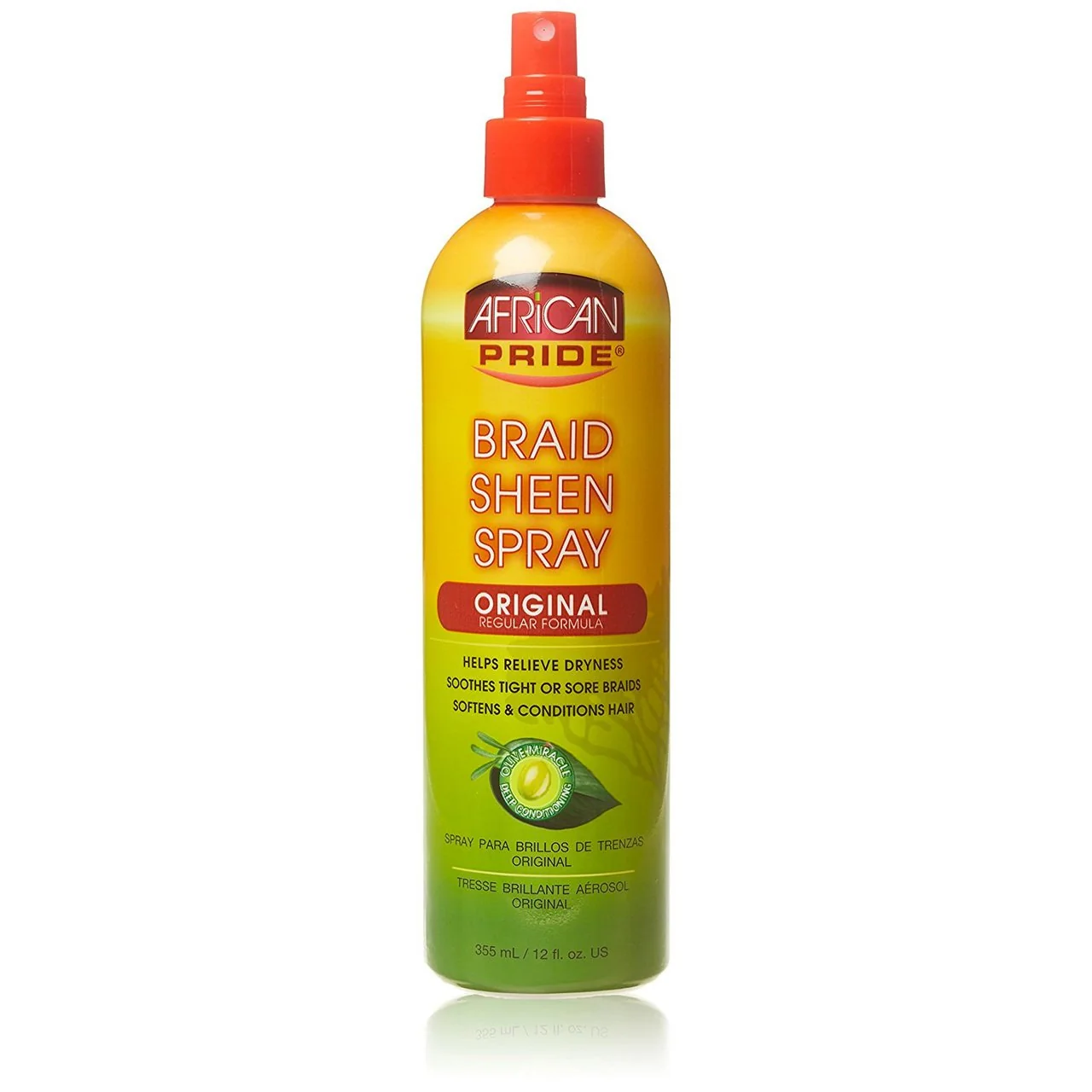 Professional African Pride Braid Sheen Spray 12 Oz Artisan