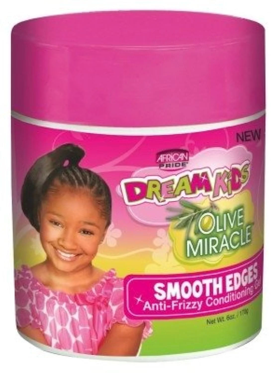Easy-to-Use African Pride Dream Kids Olive Smooth Edges Gel 6 Ounce 177ml 6 Pack Functional