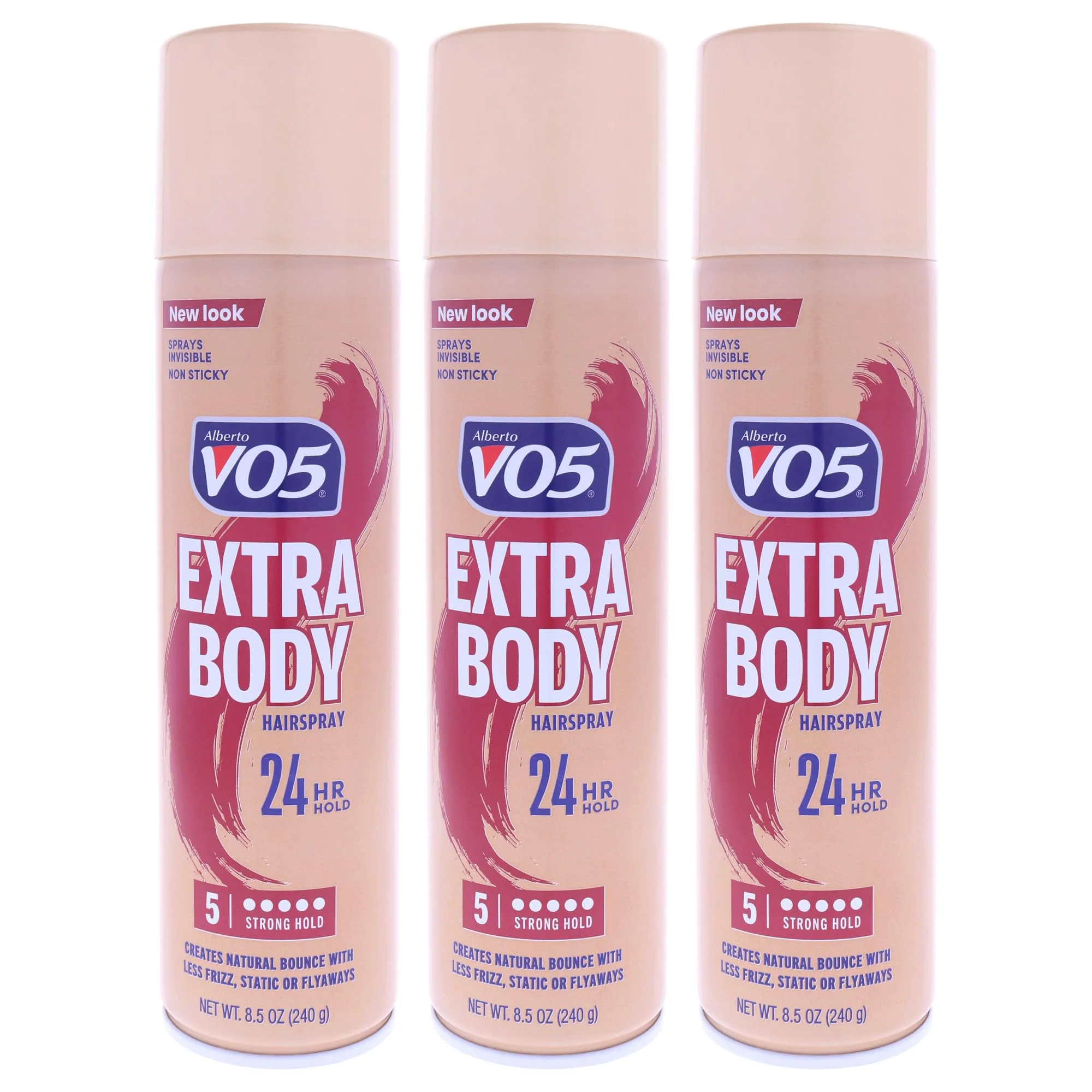 World-Class Alberto VO5 Crystal Clear Extra Body Hair Spray for Unisex - 8.5 oz Hair Spray - Pack of 3 Pure