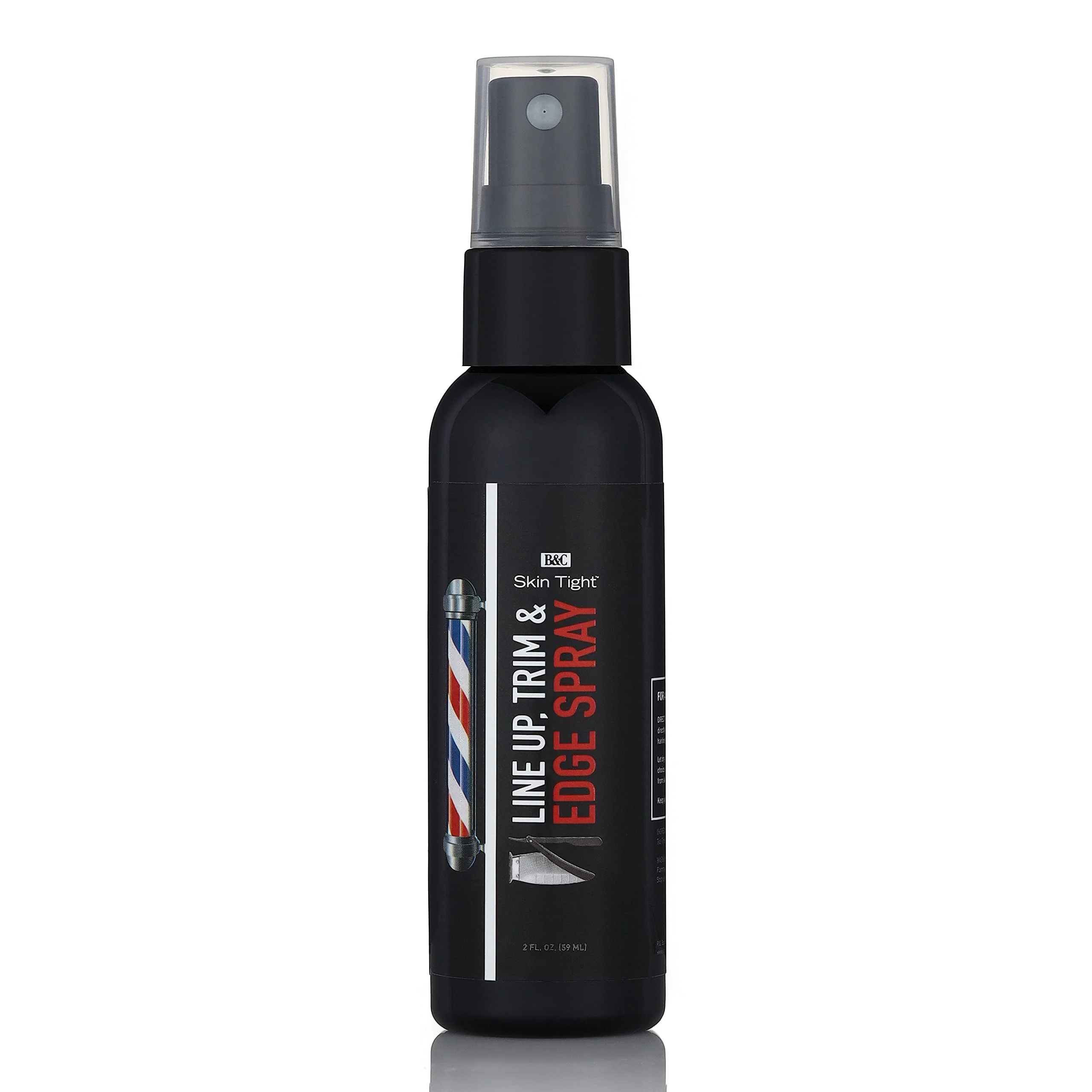 World-Class B C SKIN TIGHT Line Up Spray - Empowers Designs Lines Shape Ups Edges - also great for Eyebrows Beards Mustaches 2 oz Refined