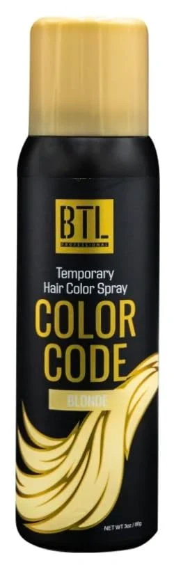 Smart BTL Professional BTL Color Code Temporary Hair Color Spray-On Vibrant Easy to Wash Fast Drying 3oz 80g Blonde 3oz 80g Superior