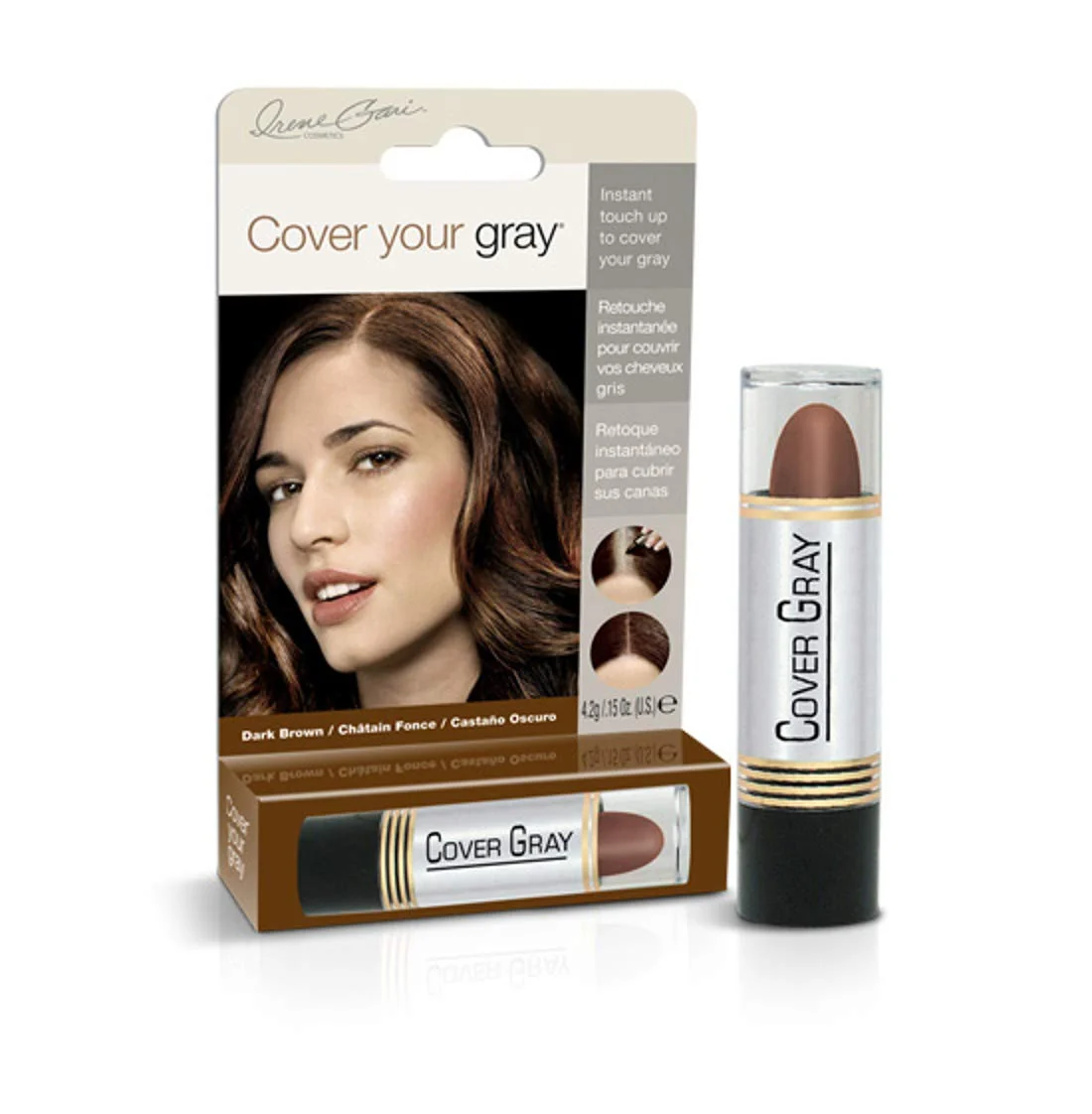 Verified Cover Your Gray Hair Color Touch-Up Stick Dark Brown Effective