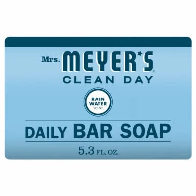 Solid MRS. MEYER'S CLEAN DAY 11220 Bar Soap Rain Water Scent 5.3-oz. - Quantity 12 Safe