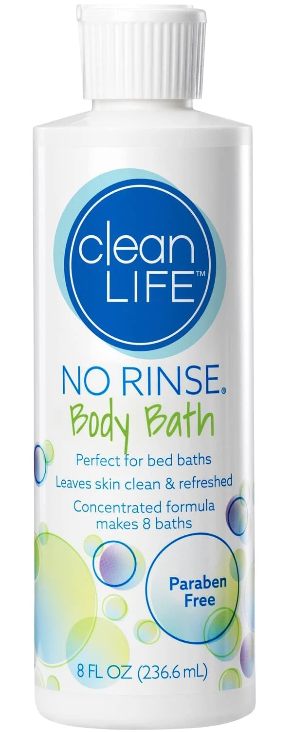 Solid No-Rinse Body Bath Concentrated Scented 8 oz. Bottle 4 Count Official