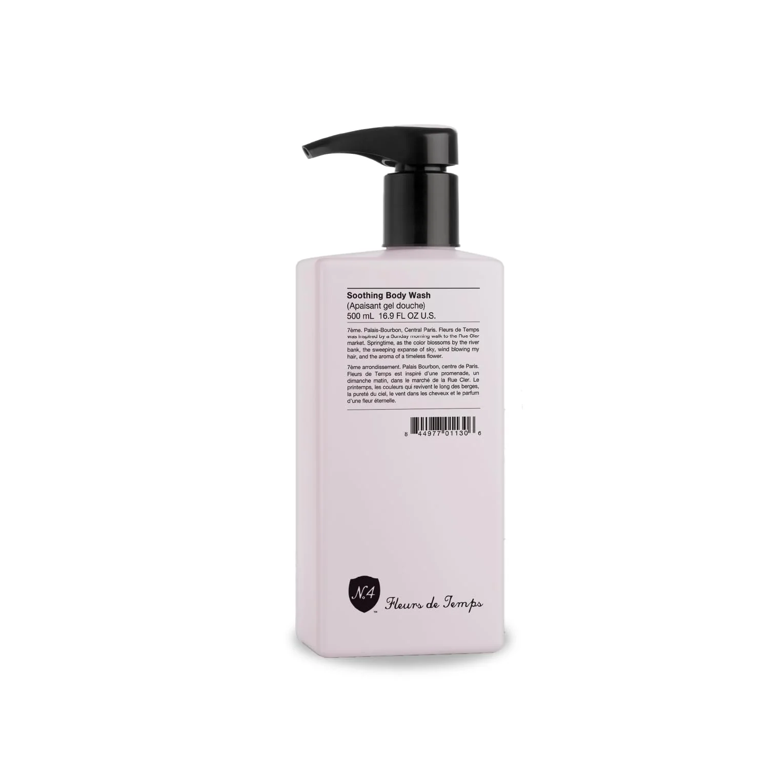 Trusted Number 4 Fleurs de Temps Soothing Body Wash. Moisturizing Body Wash with Vitamin E and Oat Extract 16.9 oz First-Class