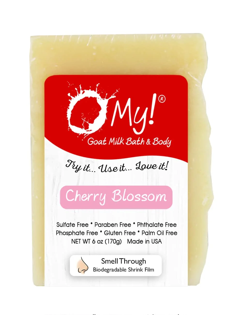 Selected O My Goat Milk Soap Bar 6oz Made with Farm-Fresh Goat Milk of Parabens More Handcrafted USA Enhanced