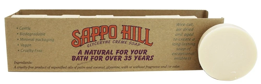 Clean Sappo Hill Soapworks Glycerine Soap Bar Almond Single Bar Recyclable