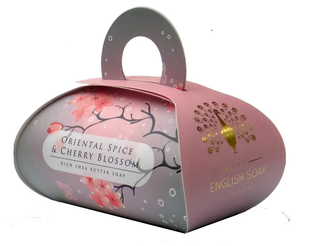 Organic The English Soap Company Large Gift Bag Bath Soap Oriental Spice and Cherry Blossom 260g Casual
