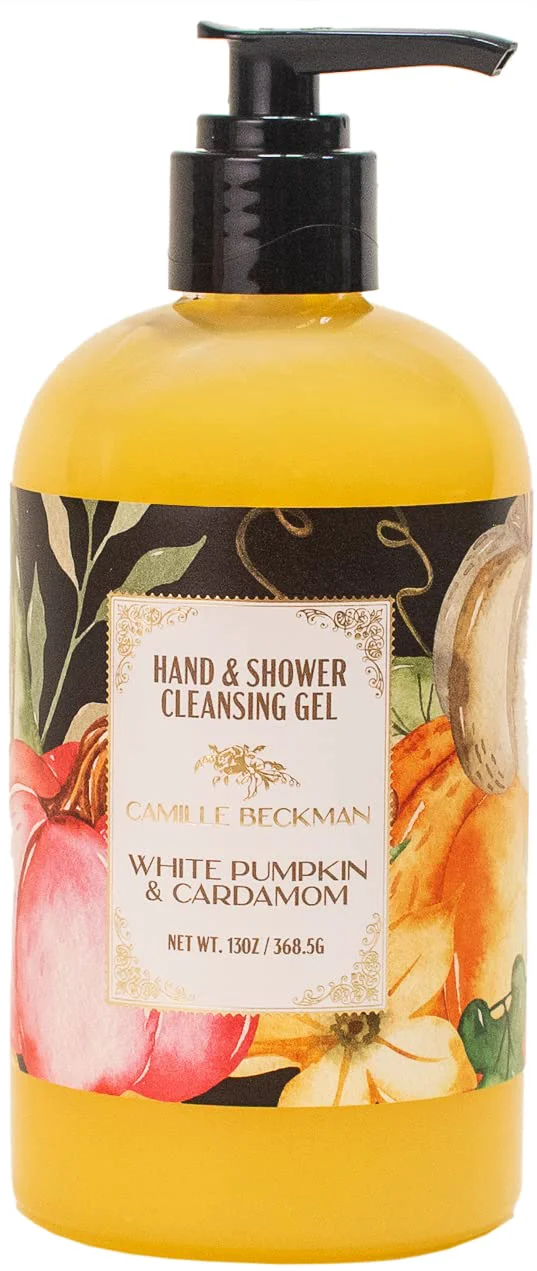 Versatile Camille Beckman Hand and Shower Cleansing Gel White Pumpkin Cardamom 13 Ounce Sustainable