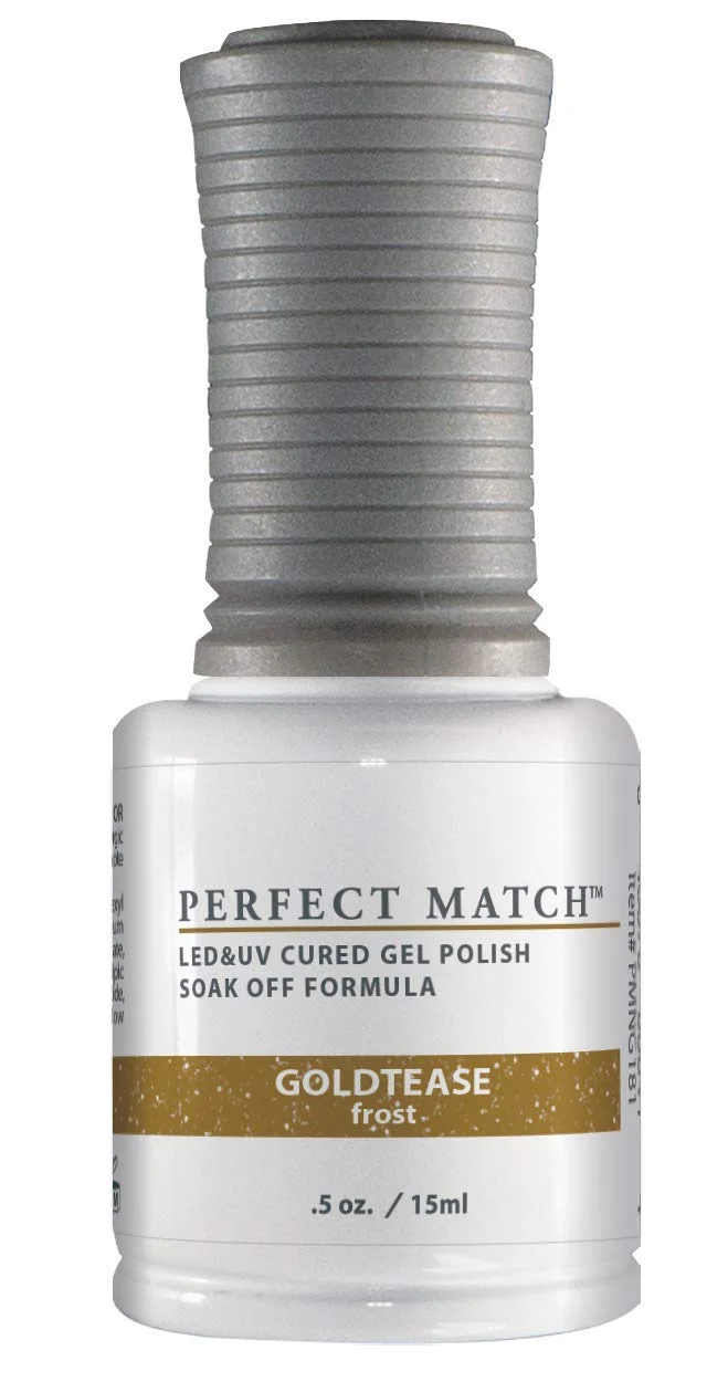 Breathable LeChat Match Gel Polish Gold Tease 0.5 Ounce PMS181 Genuine
