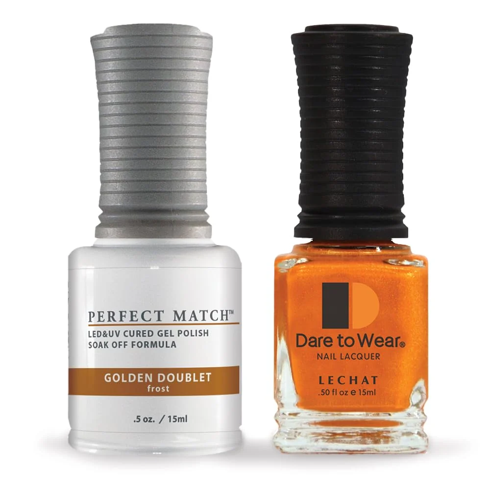 Carefully Designed LeChat Match Gel Polish Golden Doublet 0.5 Fl Oz PMS22 Safe