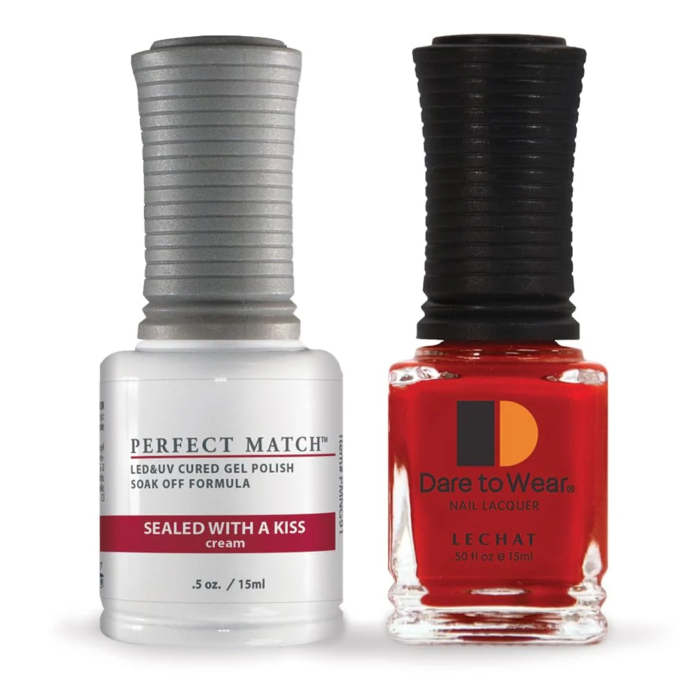 Dependable LeChat Match Gel Polish Sealed with a Kiss 0.5 Fl Oz PMS91 Proven
