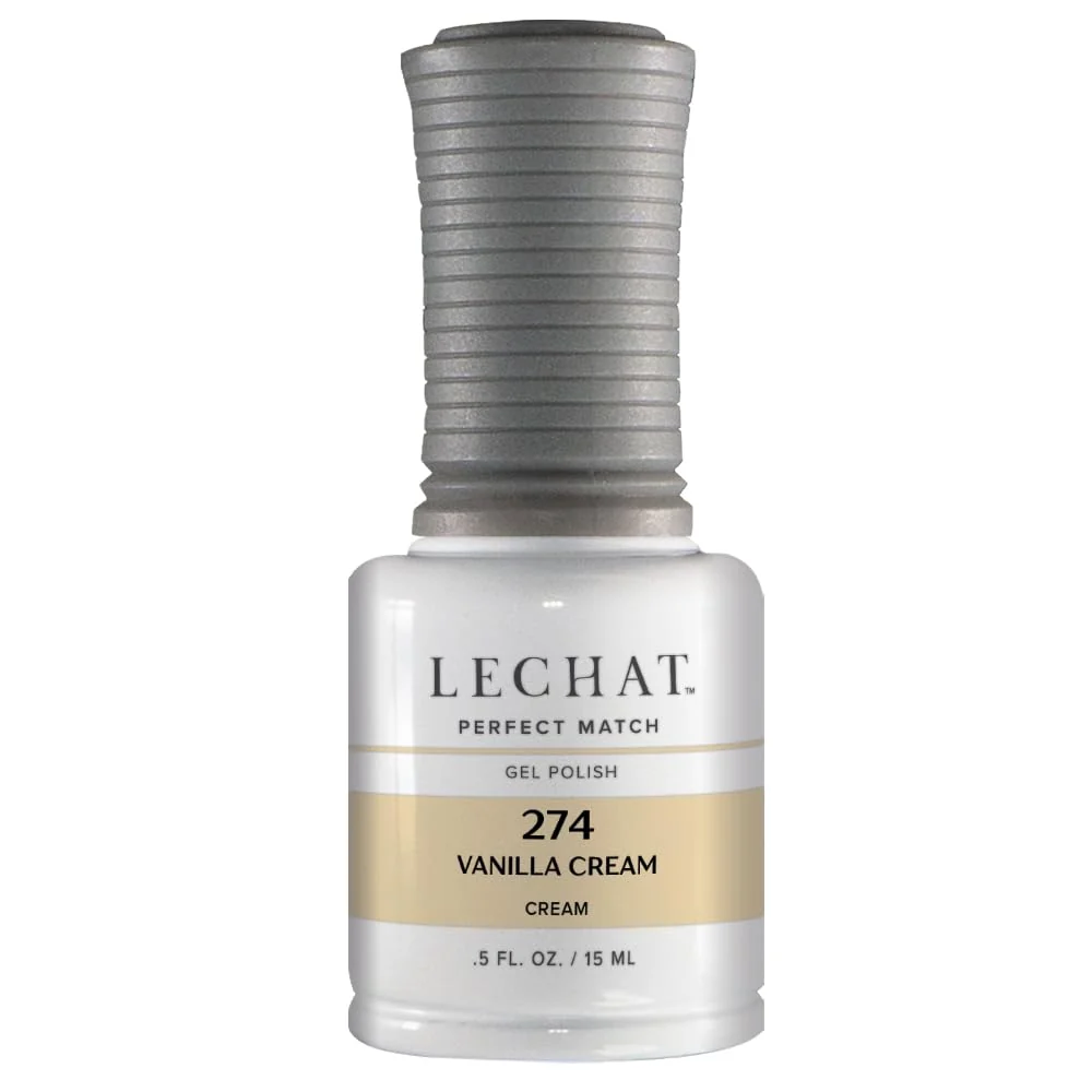 Verified LECHAT Match Gel Polish Vanilla Cream 0.5 fluid_ounces Specialty