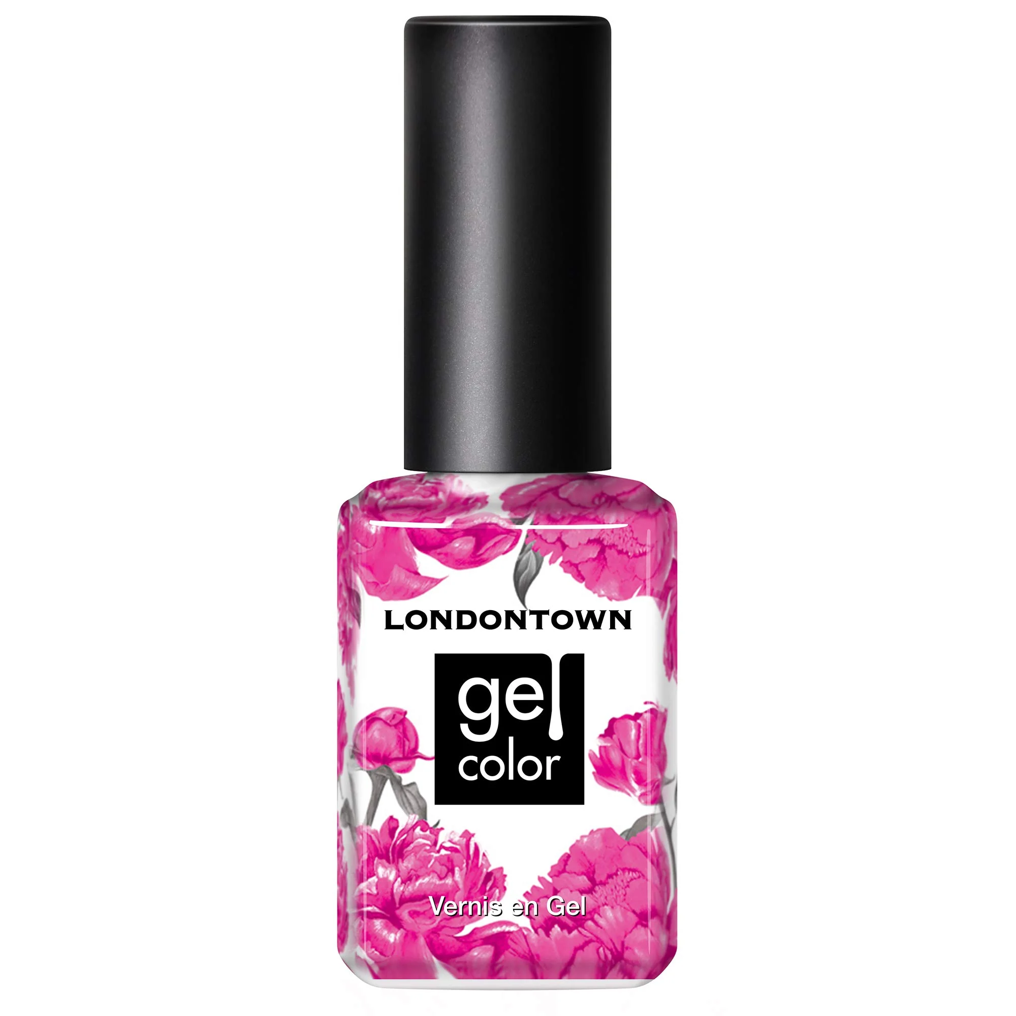 Top-Quality LONDONTOWN UV LED Gel Nail Polish Glossy Hot Pink Berry Punch 0.4 Fl Oz Long Lasting Chip Resistant High Shine Color Reliable