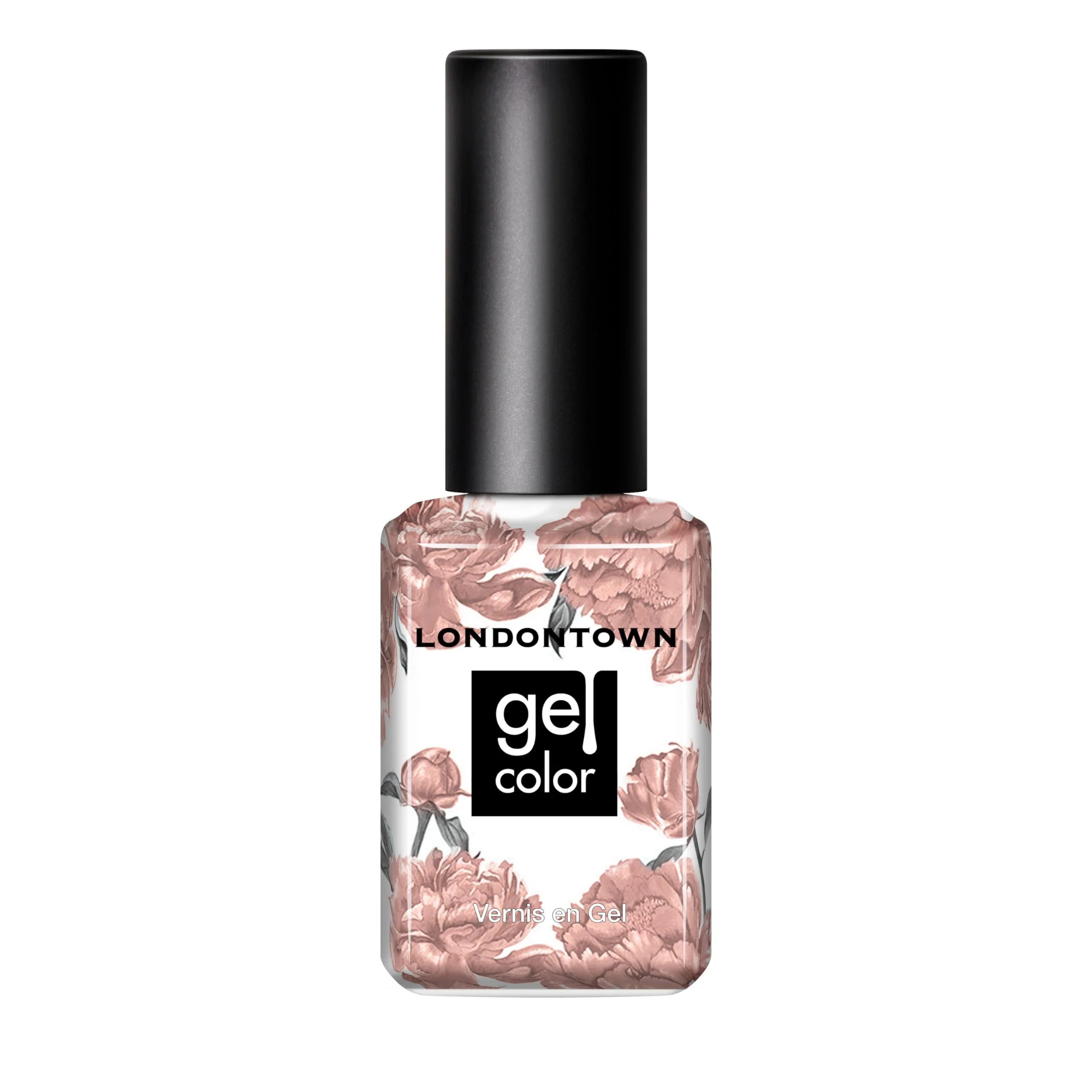 Certified LONDONTOWN UV LED Gel Nail Polish Glossy Pink Beige Rose Latte 0.4 Fl Oz Long Lasting Chip Resistant High Shine Color Reliable