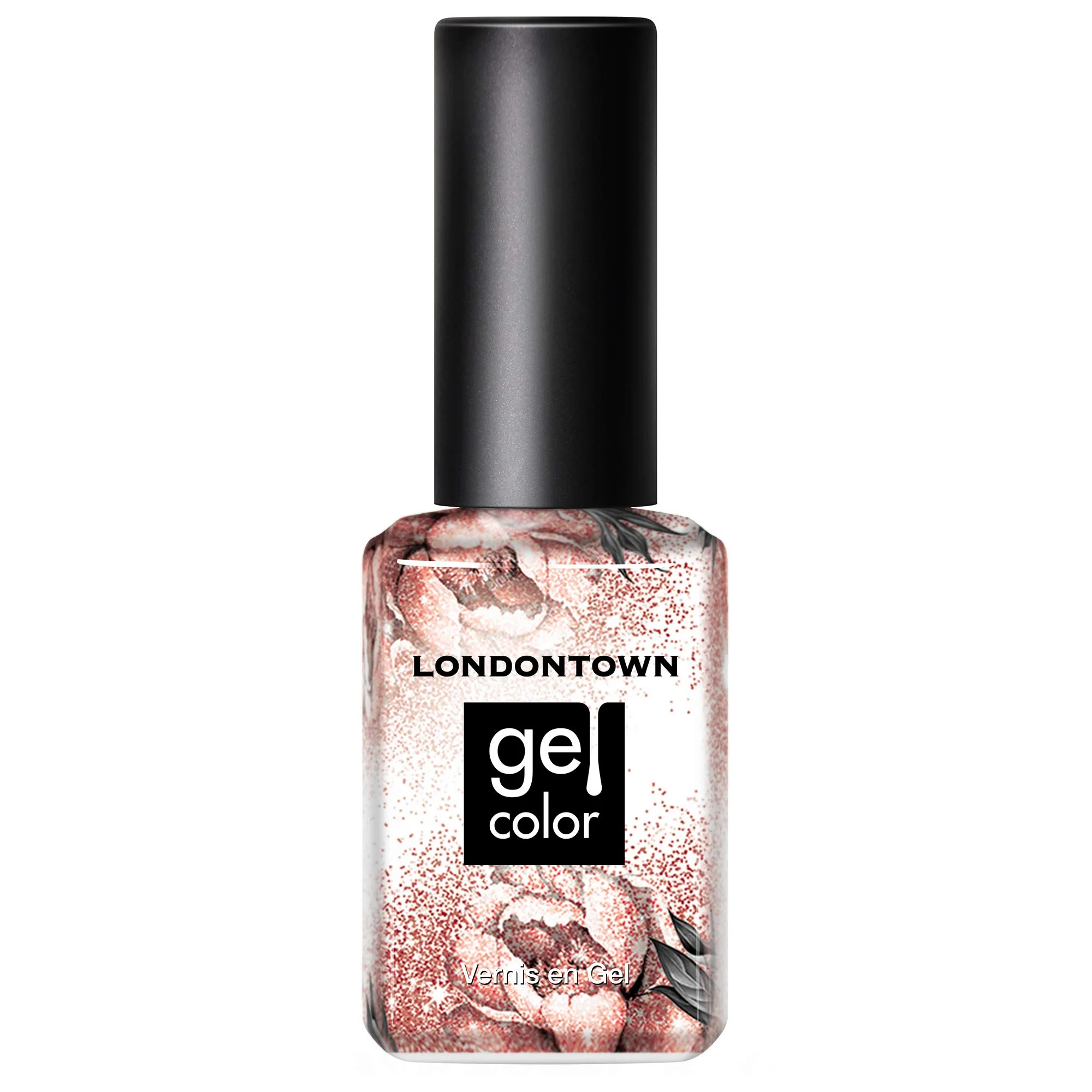 Top-Quality LONDONTOWN UV LED Gel Nail Polish Shimmery Glittery Pink Rose All Day 0.4 Fl Oz Long Lasting Chip Resistant High Shine Color Secure
