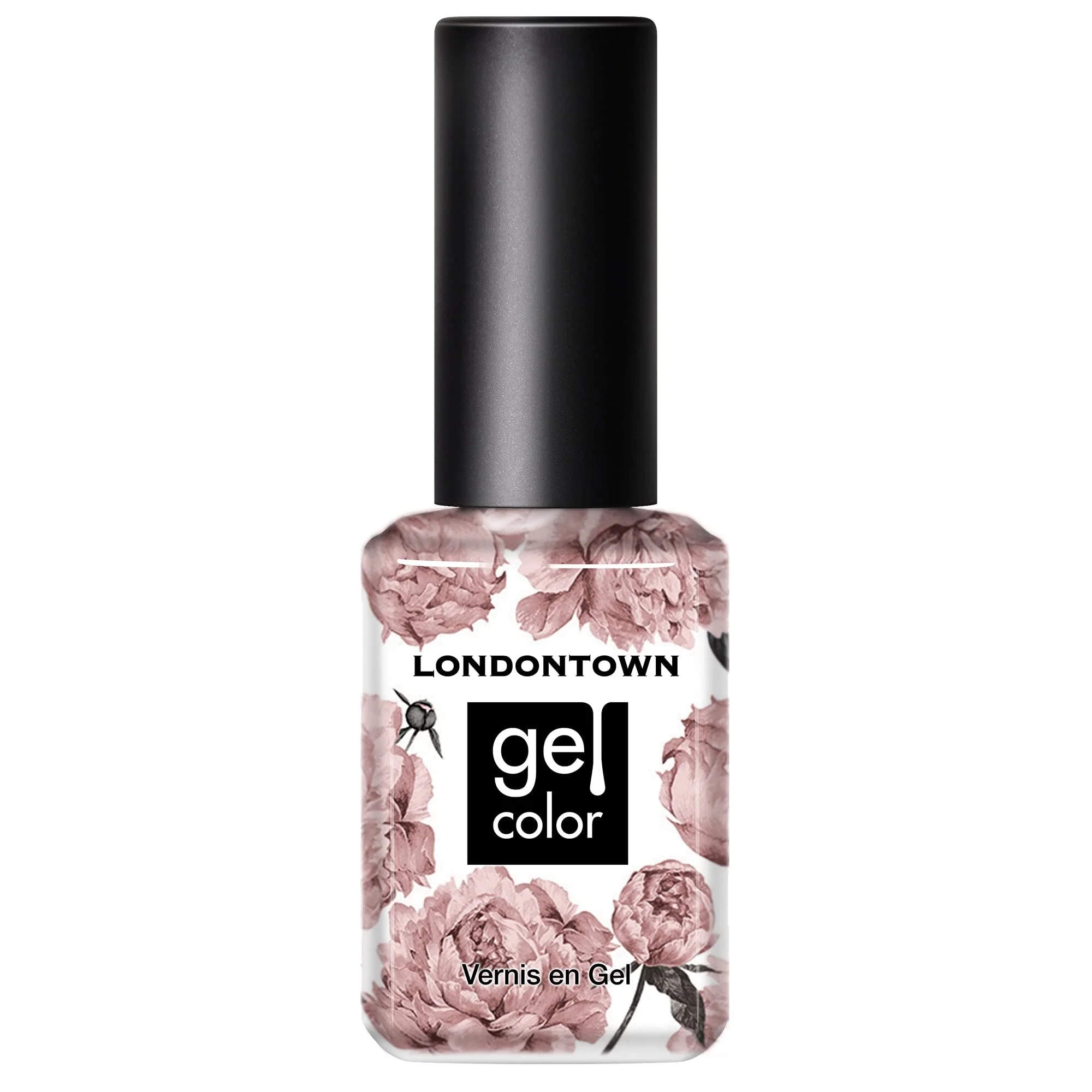 Trendy LONDONTOWN UV LED Gel Nail Polish Glossy Soft Dusty Rose Mauve Over 0.4 Fl Oz Long Lasting Chip Resistant High Shine Color Advanced